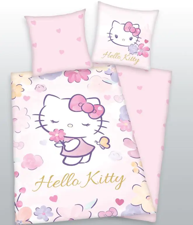 Herding Bettwäsche Renforce Hello Kitty, 135 x 200 cm