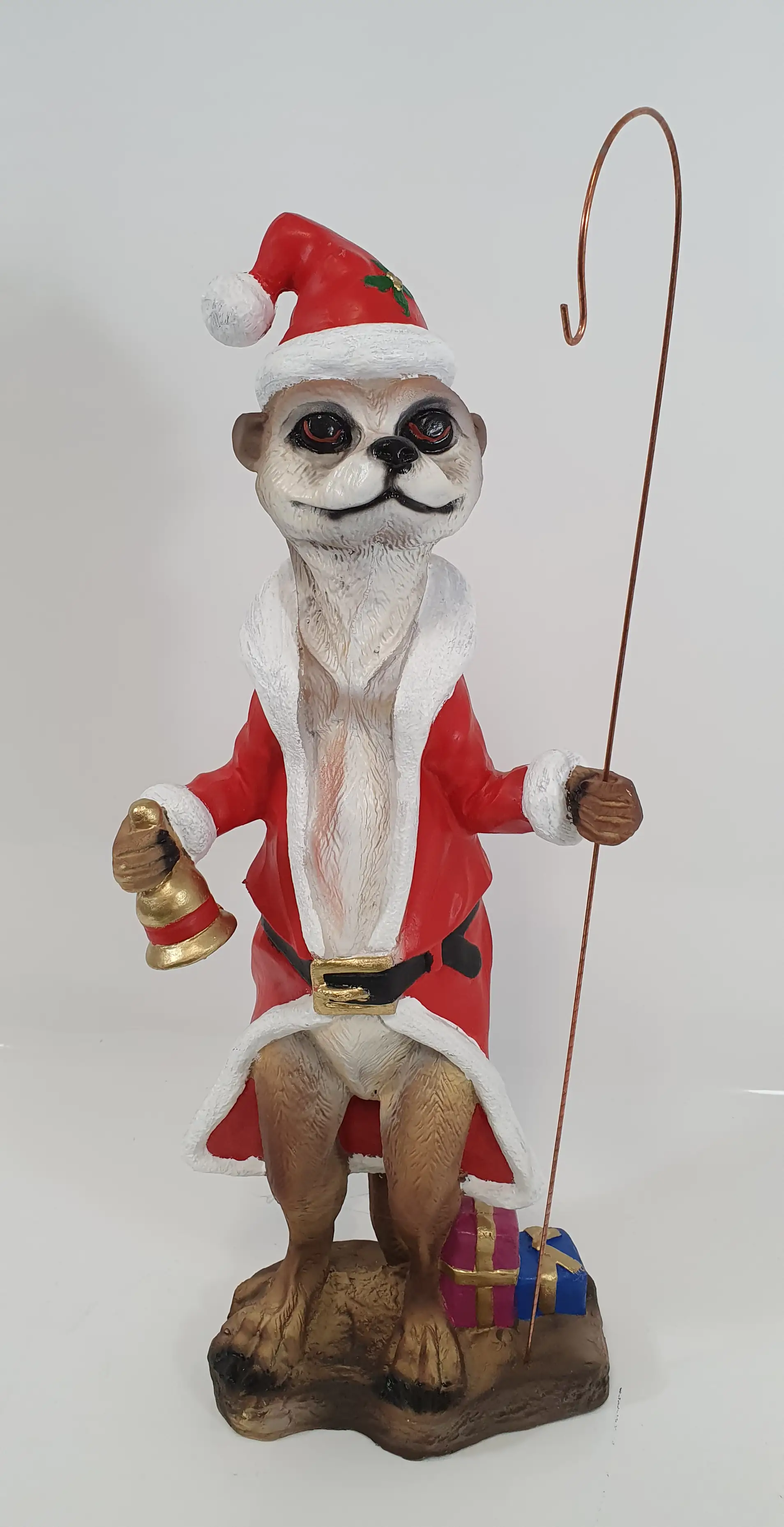 4250486116726 Dekofigur Erdmännchen Weihnachtsmann 65 x 25 x 16 cm