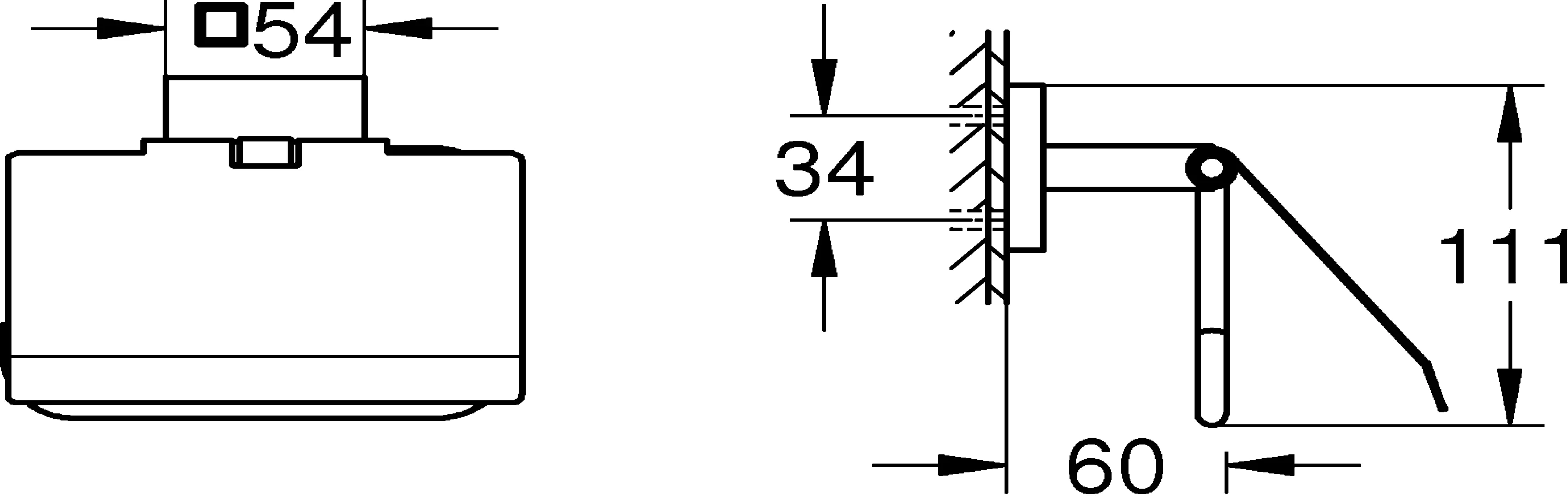 Grohe Start Cube WC-Papierhalter chrom klebbar