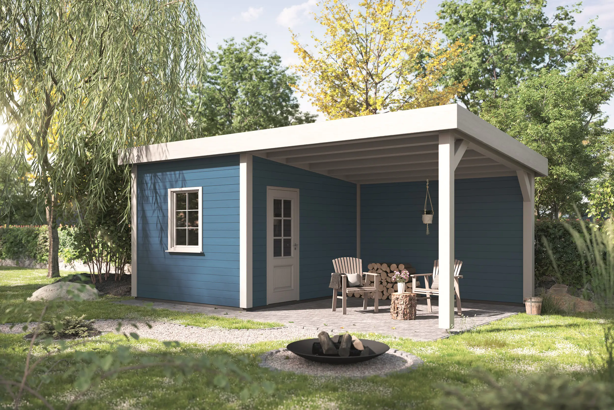 Alpina Wetterschutzfarbe 2,5 L azurblau