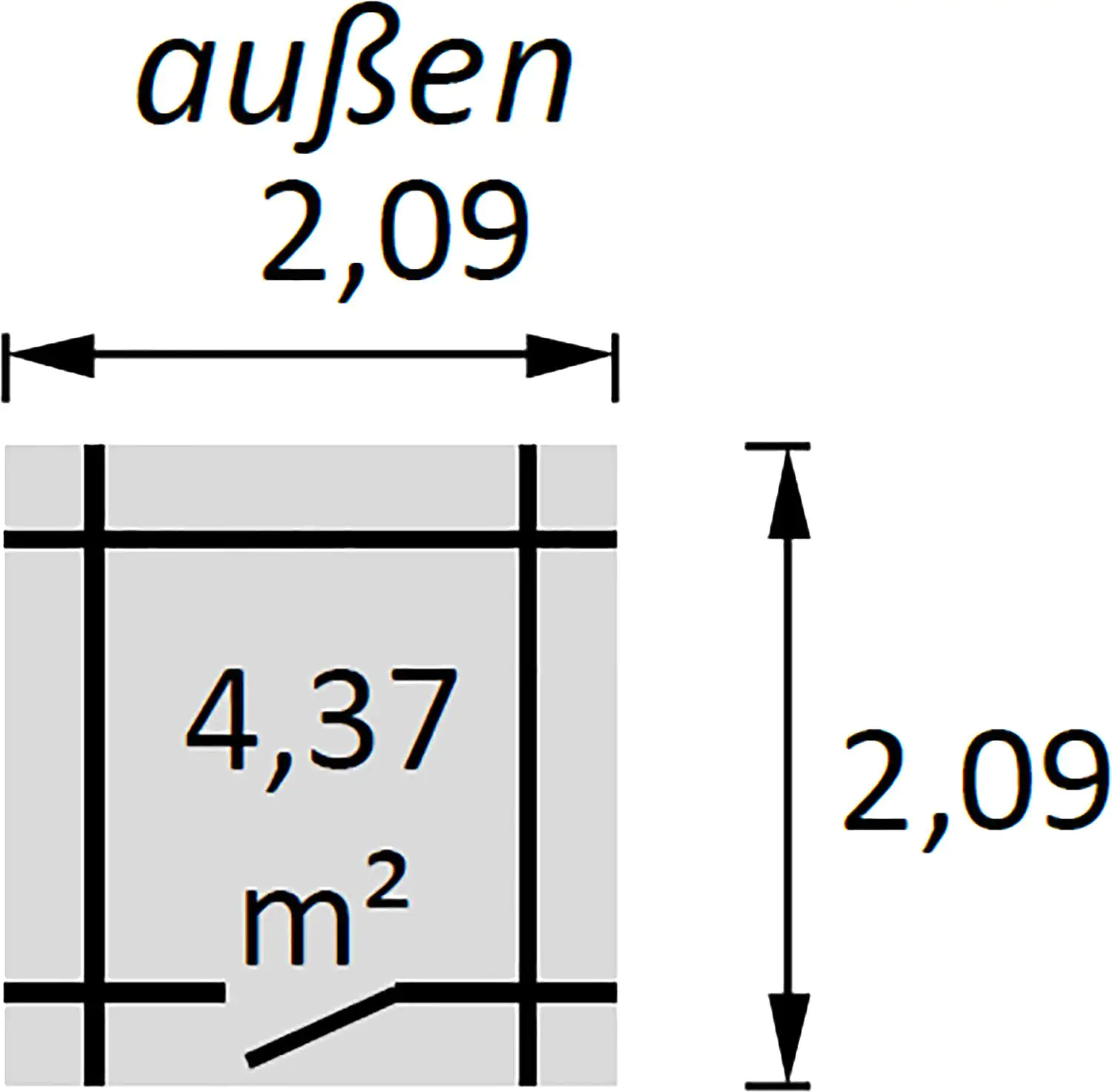Decor et Jardin Gartenhaus Haya 209 x 209 cm natur