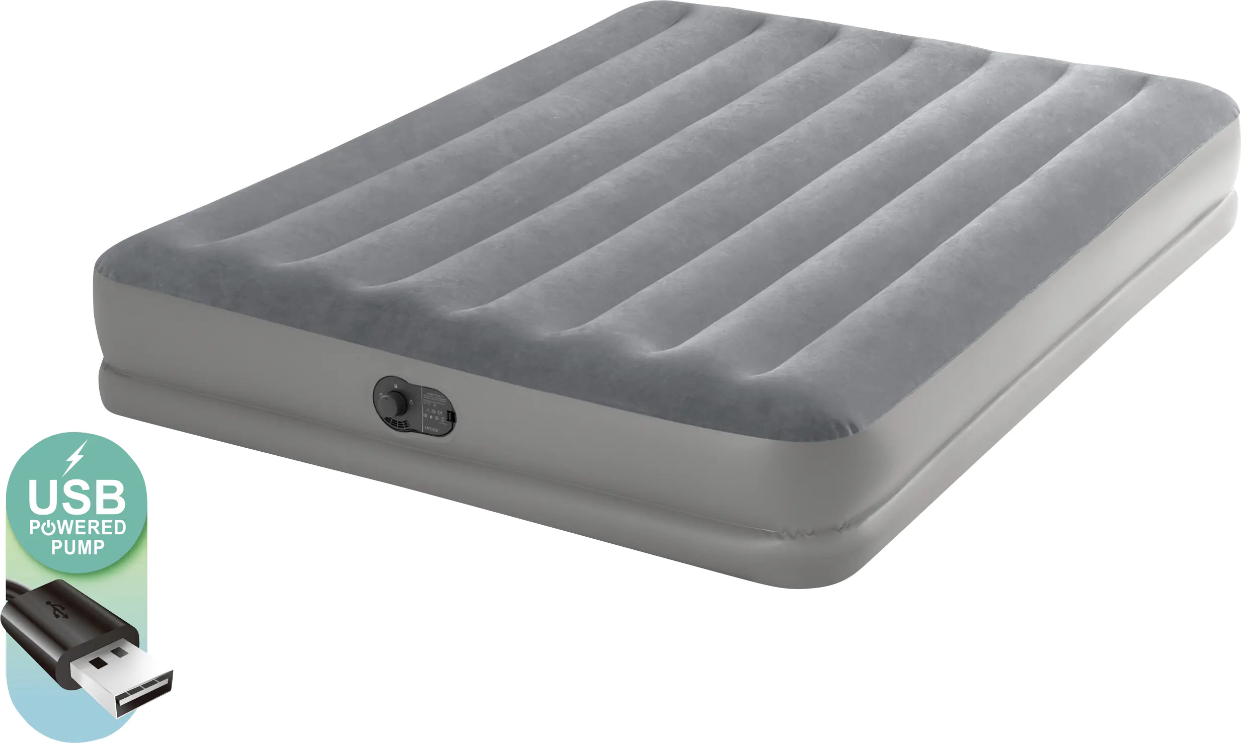 Intex Luftbett Dura-Beam Prestige Mid-Rise Queen grau 152 x 203 x 30 cm Intex Luftbett Dura-Beam Prestige Mid-Rise Queen grau 152 x 203 x 30 cm