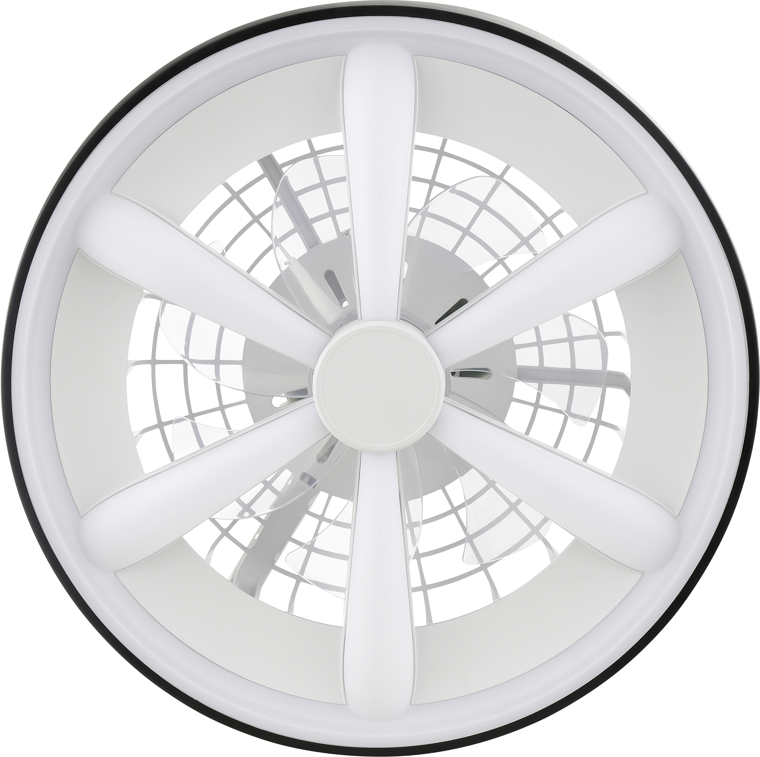 Brilliant LED Deckenleuchte mit Ventilator Gaiano Ø 48 cm 48 W schwarz