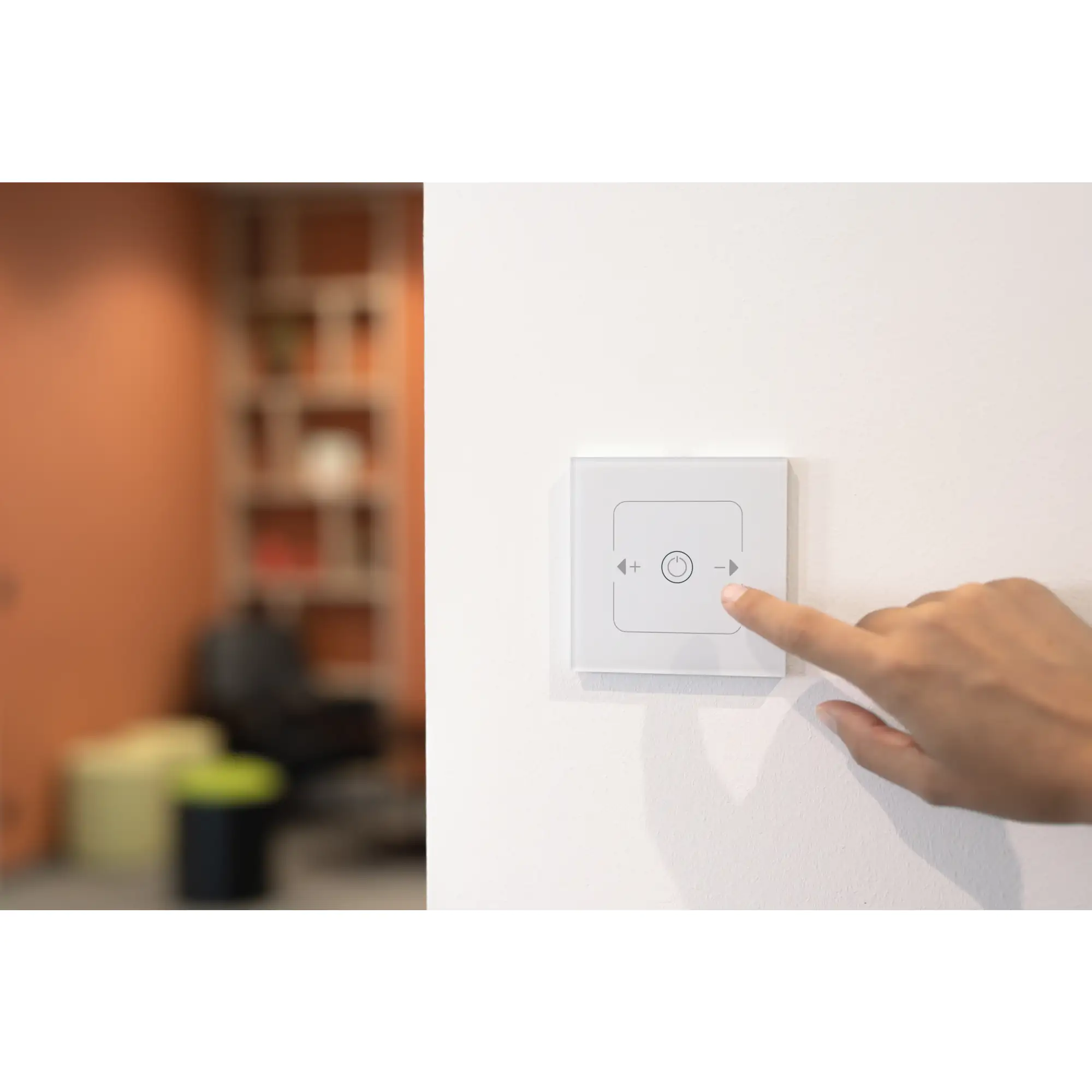 Unitec WIFI Touch Dimmer weiß Glasoptik, Tuya-App, Unterputz