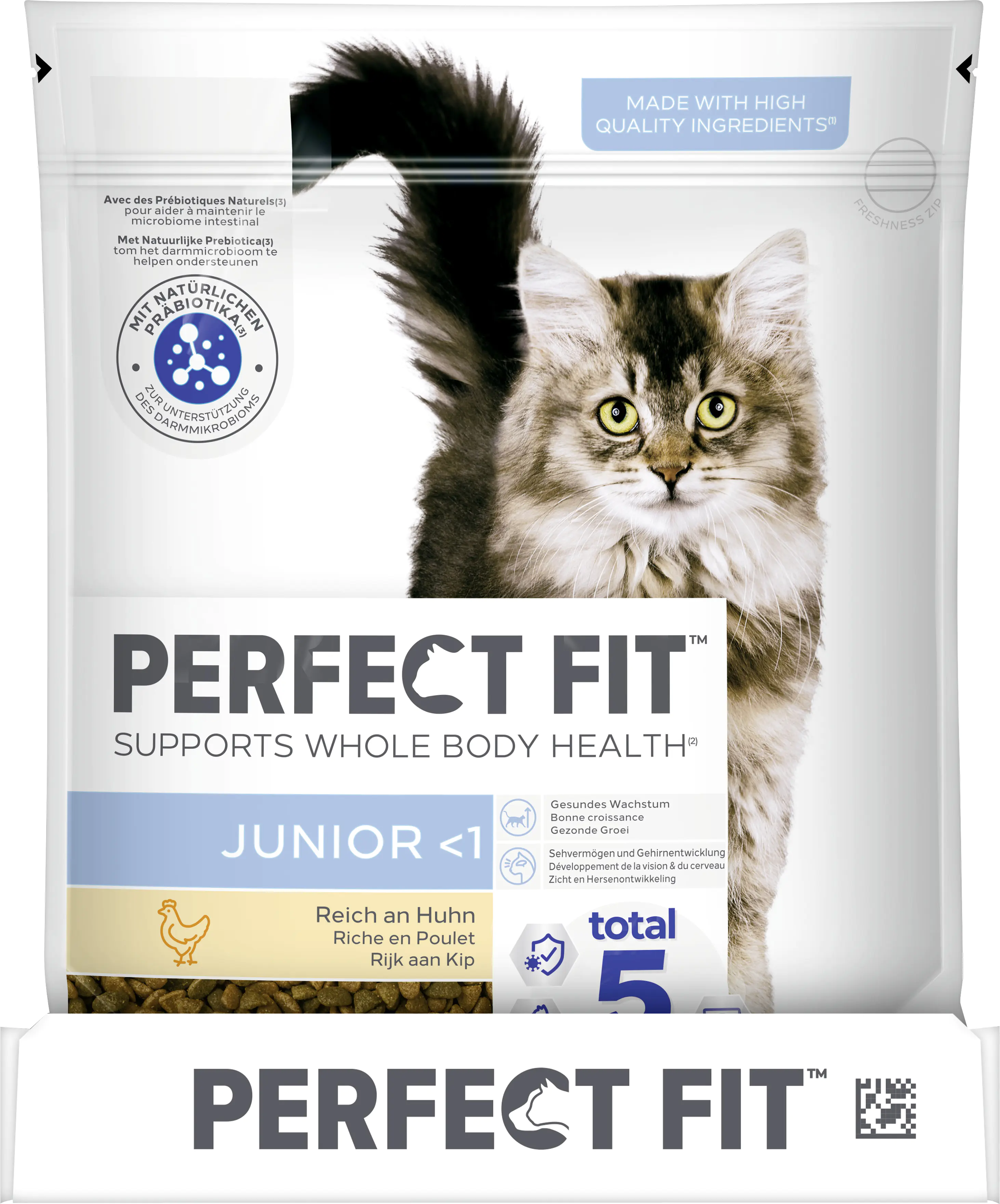 Perfect Fit Junior -1 mit Huhn Katzenfutter 750 g Perfect Fit Junior -1 mit Huhn Katzenfutter 750 g