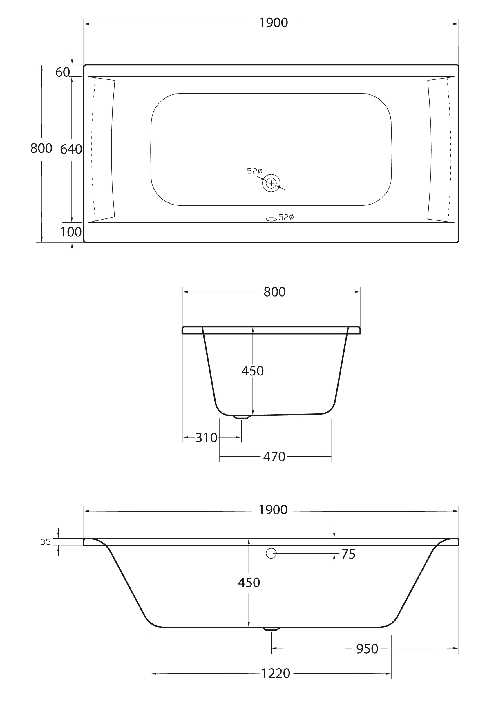 4005489136505_2619415 Ottofond Whirlpool-Komplettset Rosa 190 x 80 cm weiß