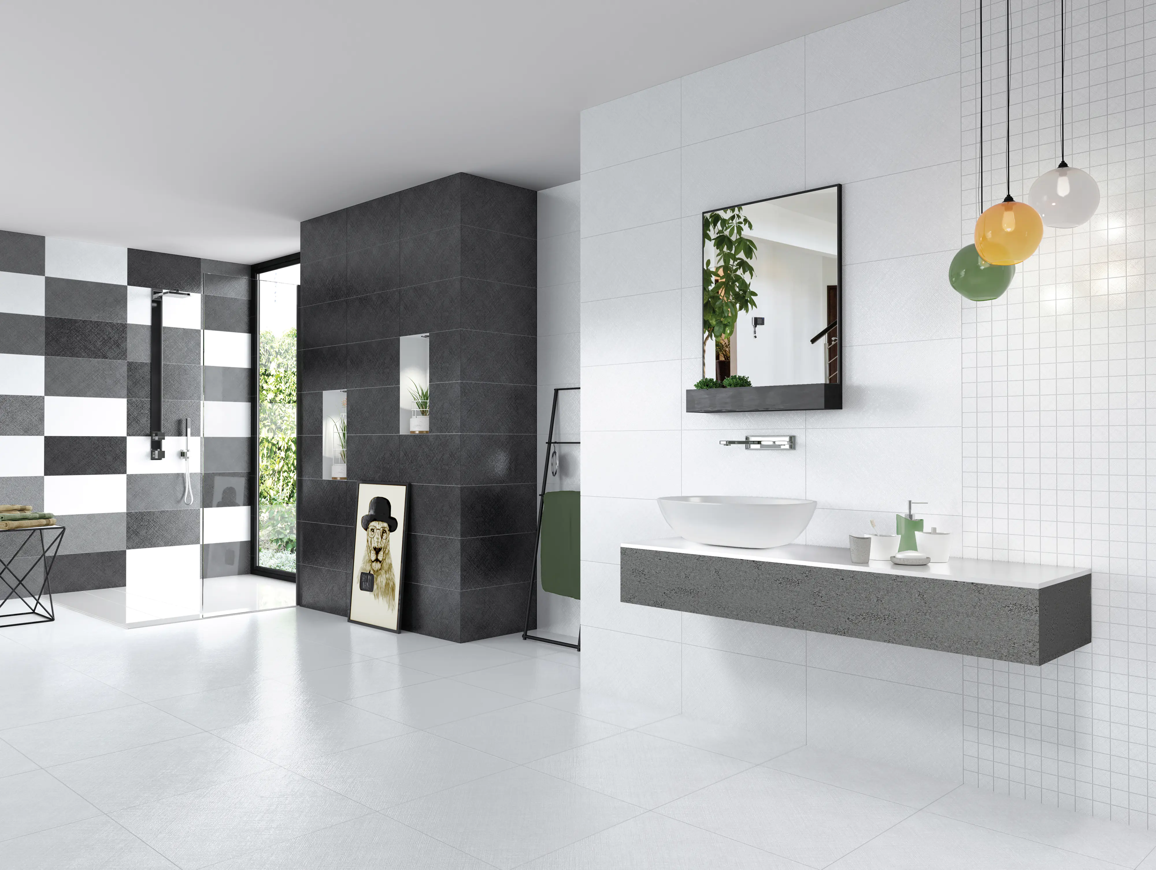 Bodenfliese Feinsteinzeug Las Vegas 30 x 60 cm weiß