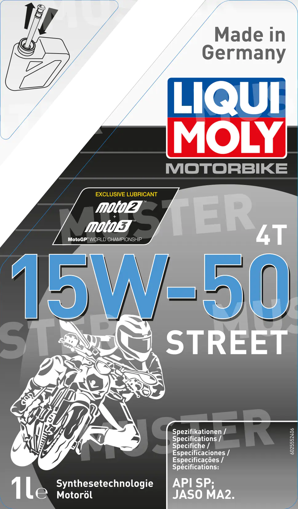 Liqui Moly 4-Takt Motoröl Motorbike 4 T 15W-50 Street 1 L