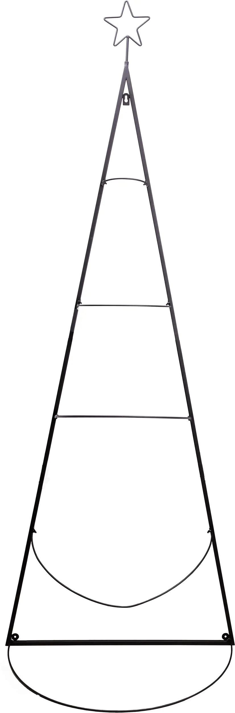 TrendLine Weihnachtsaufsteller Metall Tannenbaum 160 x 60 cm schwarz TrendLine Weihnachtsaufsteller Metall Tannenbaum 160 x 60 cm schwarz