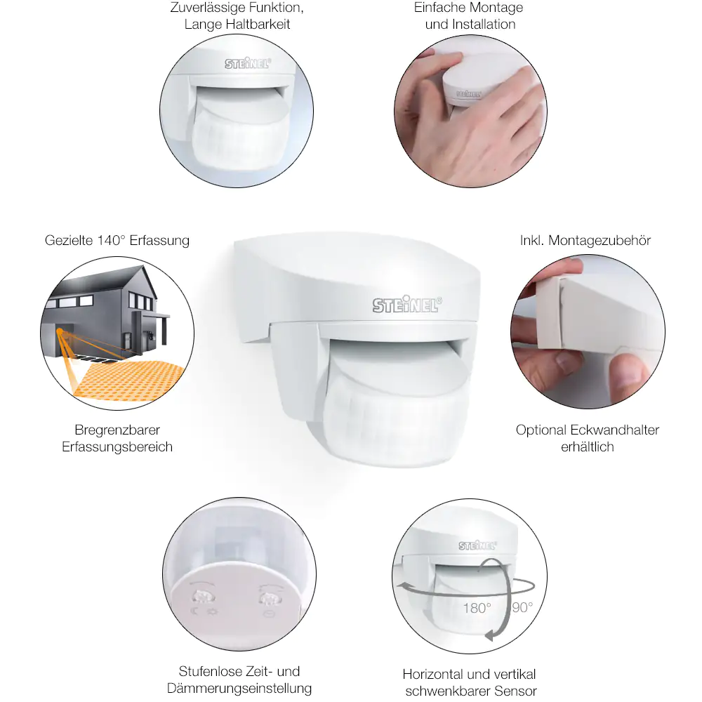 Steinel Infrarot Sensor IS 140-2 weiß