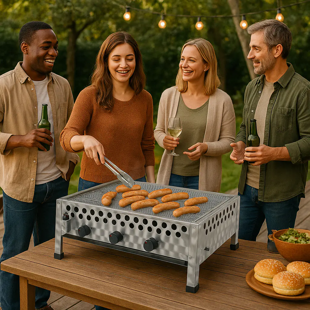 Tepro Wurstbräter mit Grillrost, 60 x 48 cm Tepro Wurstbräter mit Grillrost, 60 x 48 cm