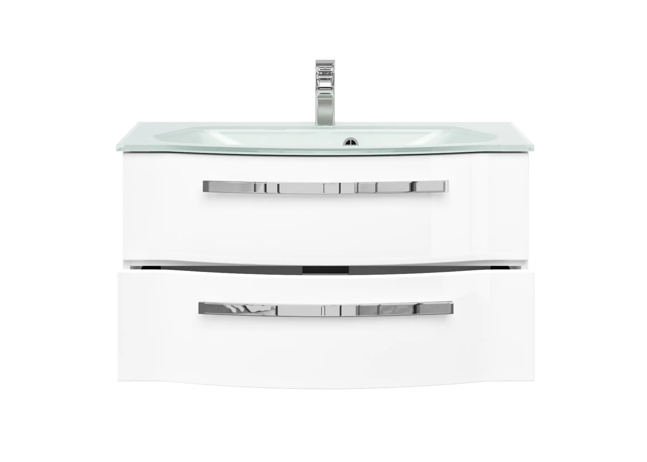 Pelipal Waschtischunterschrank Fokus 4005 mit Glaswaschtisch, Breite 92 cm