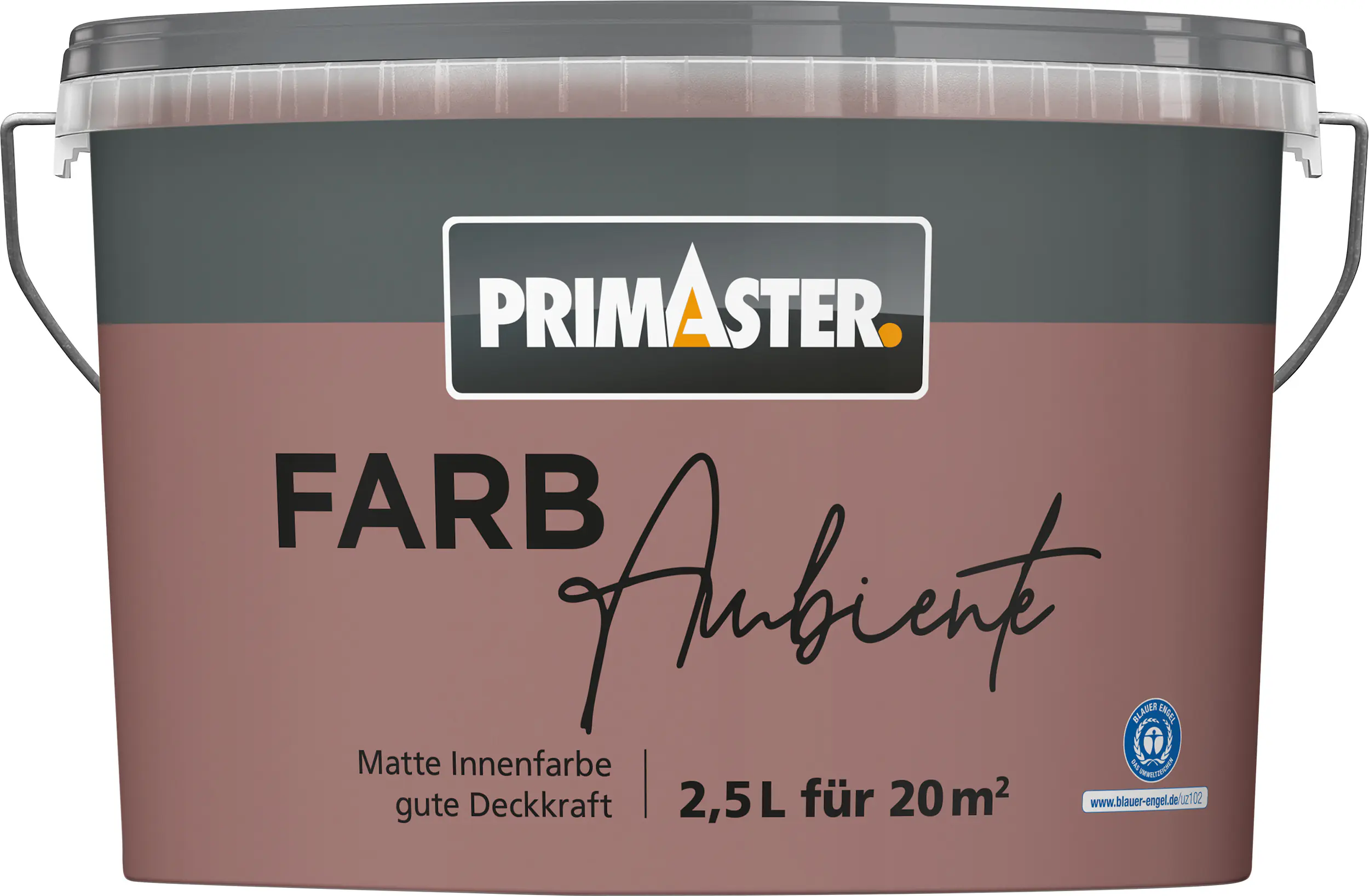 Primaster Farbambiente Wandfarbe matt bordeaux 2,5 L