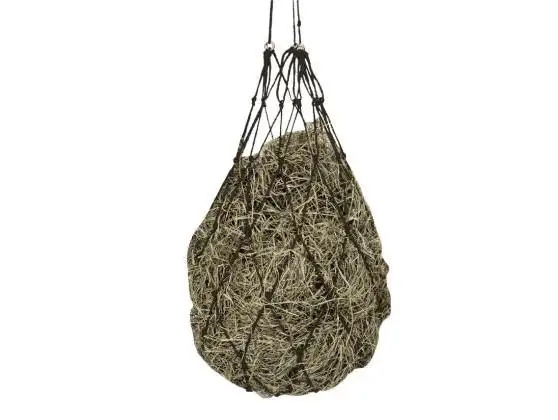 Kerbl Pferde-Heunetz schwarz mit Aufhängeringen