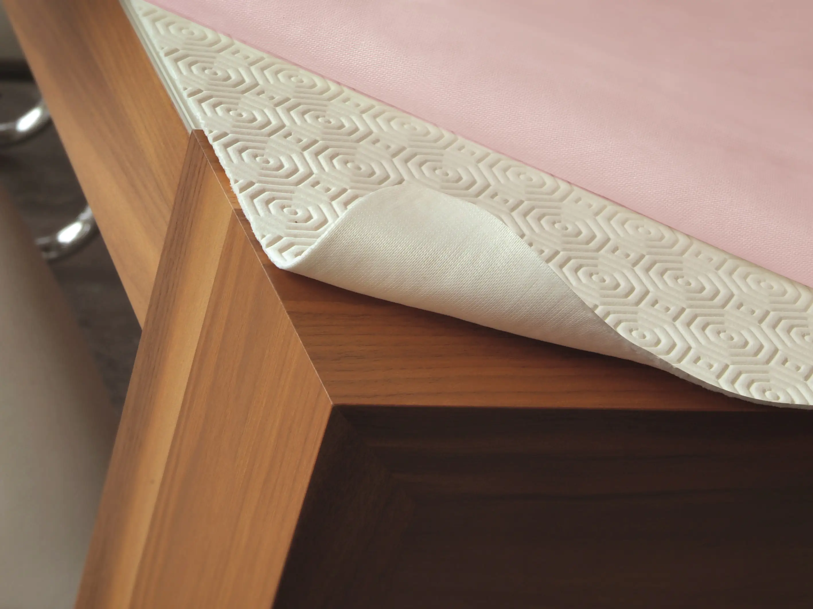 4007386322258 d-c-table Tischschonbelag Padua Uni weiß 140 cm