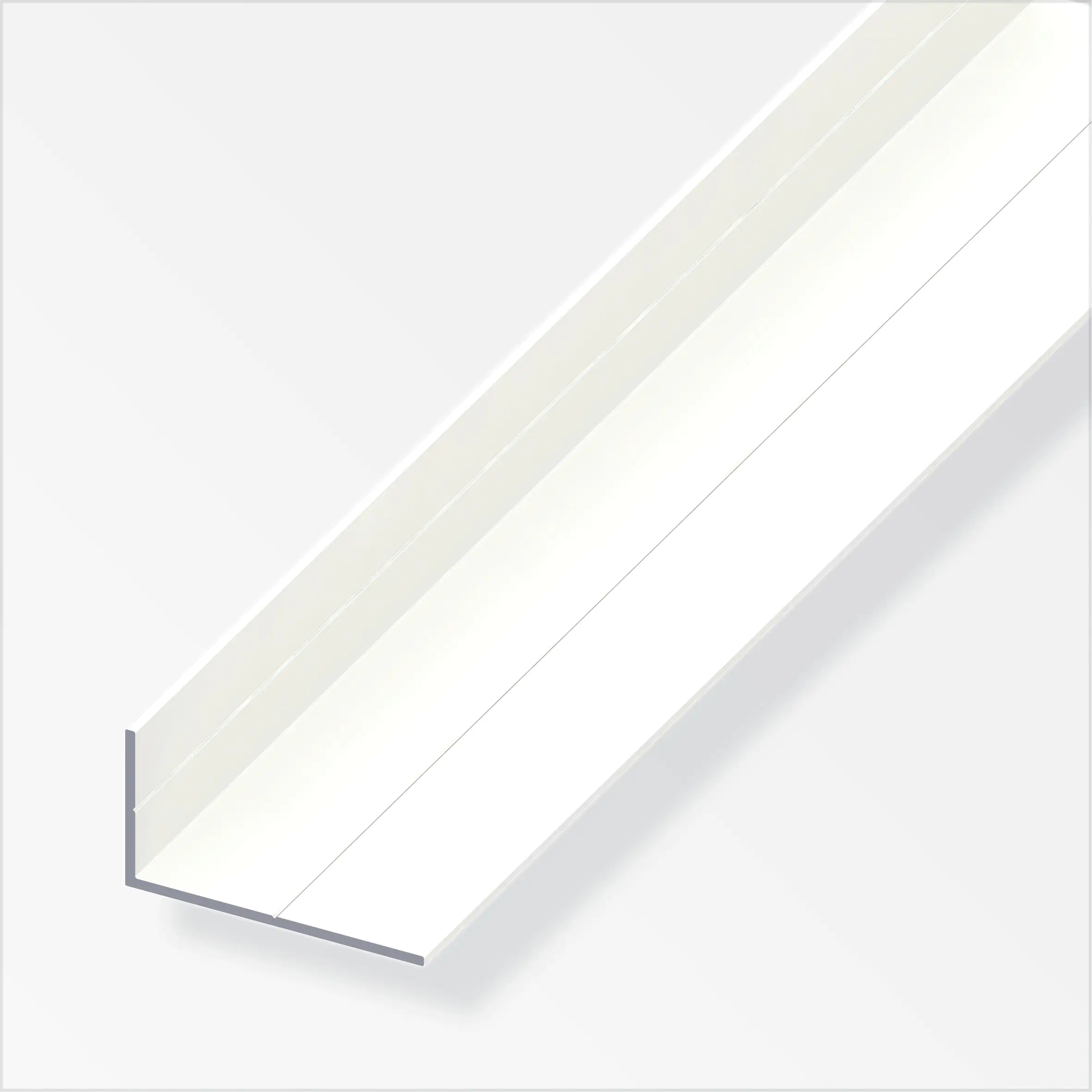 alfer Winkel 1 m, 23.5 x 43.5 mm Aluminium beschichtet weiss