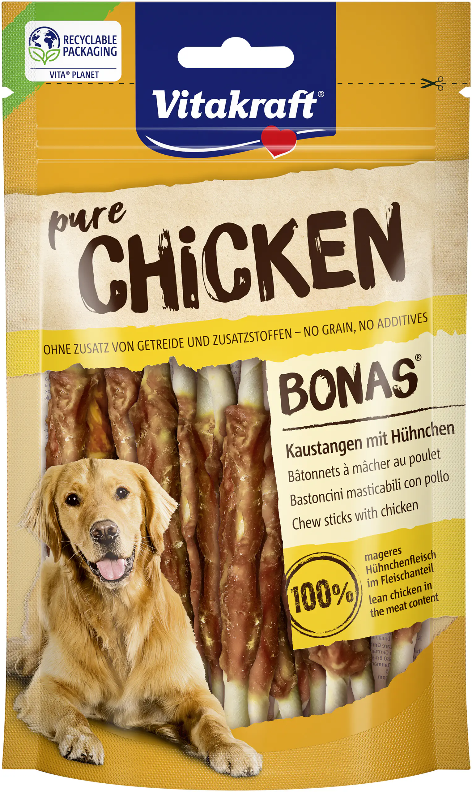 Vitakraft CHICKEN Bonas® Kaustangen Huhn 80 g