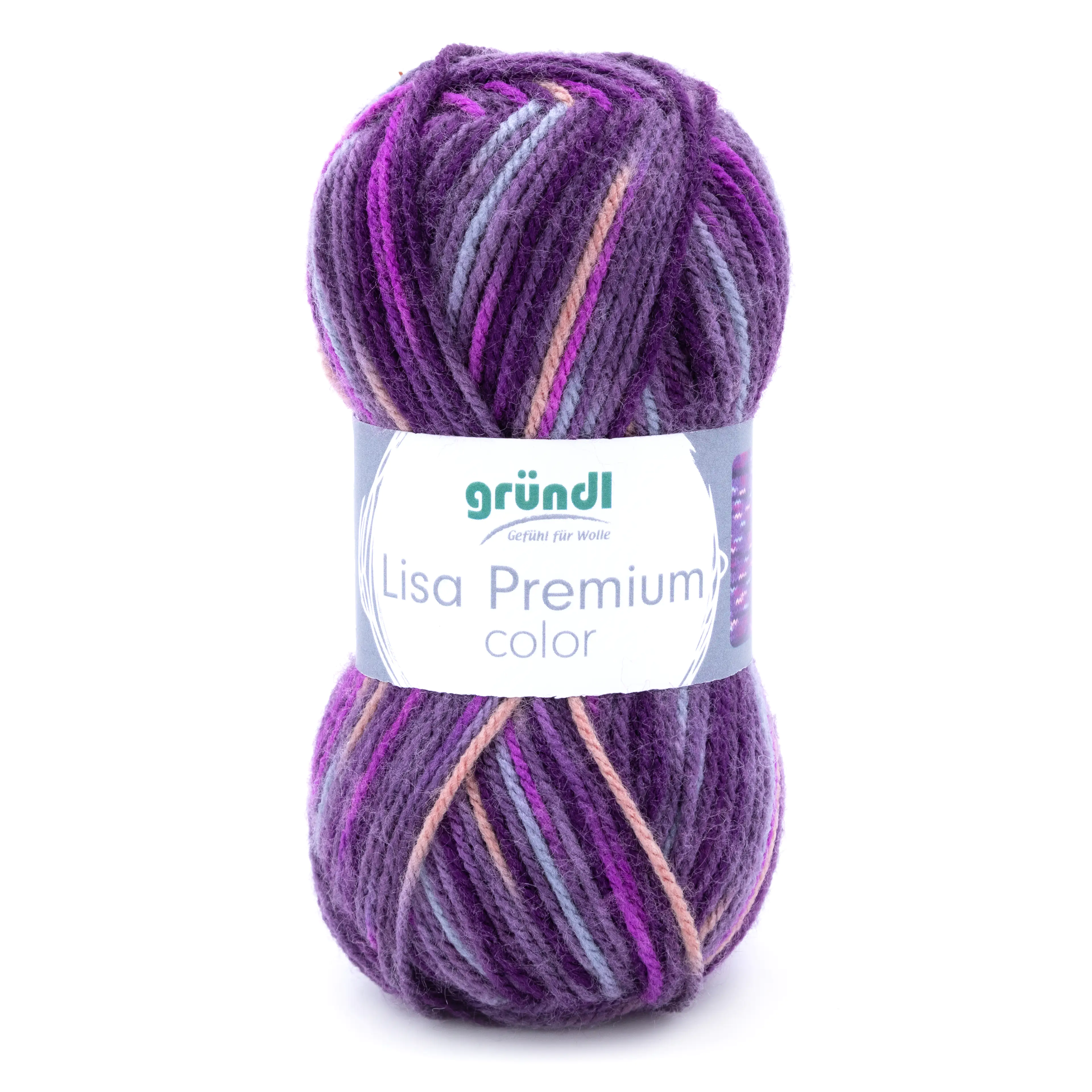 4036014178905 Gründl Wolle Lisa Premium color 50 g brombeere-fuchsia-lila-color