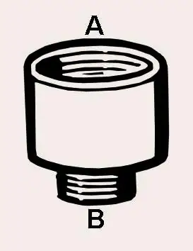 Cornat Reduzierstück messing 3/4" x 1/2" Innen- und Außengewinde