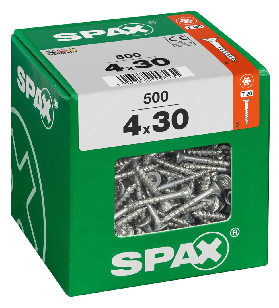 Spax Universalschrauben 4.0 x 30 mm TX 20 - 500 Stk.