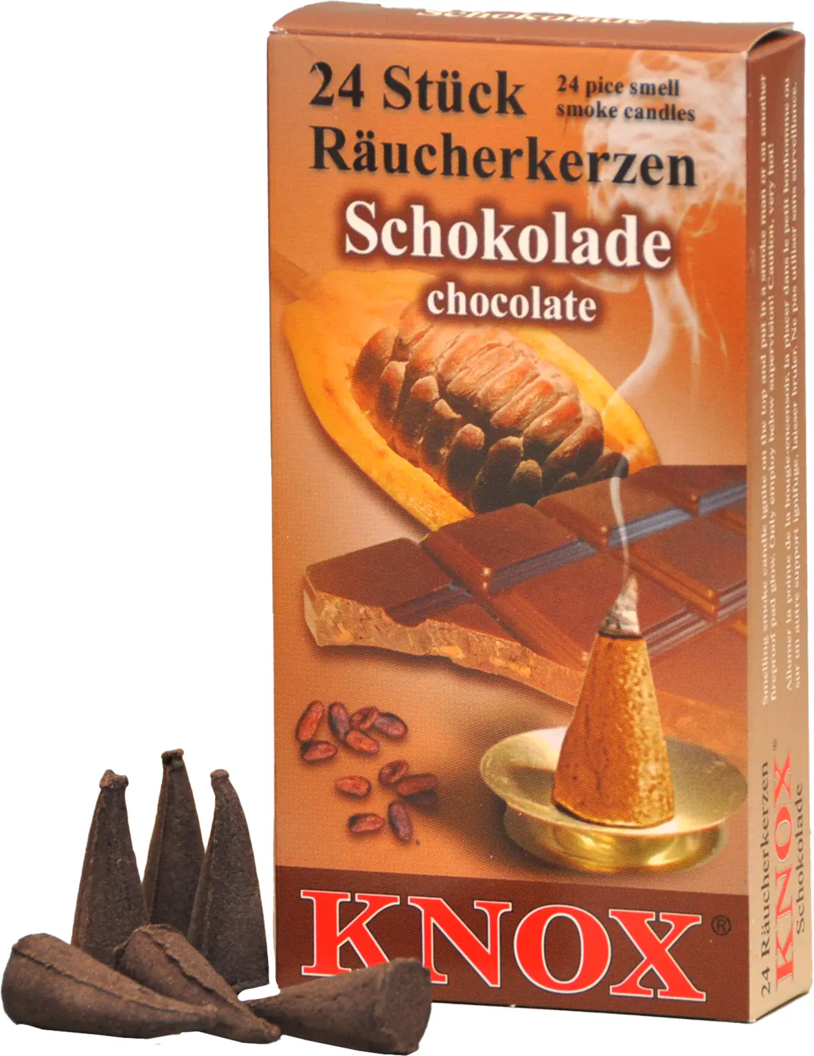 Knox Räucherkerzen - Schokolade 24 Stück