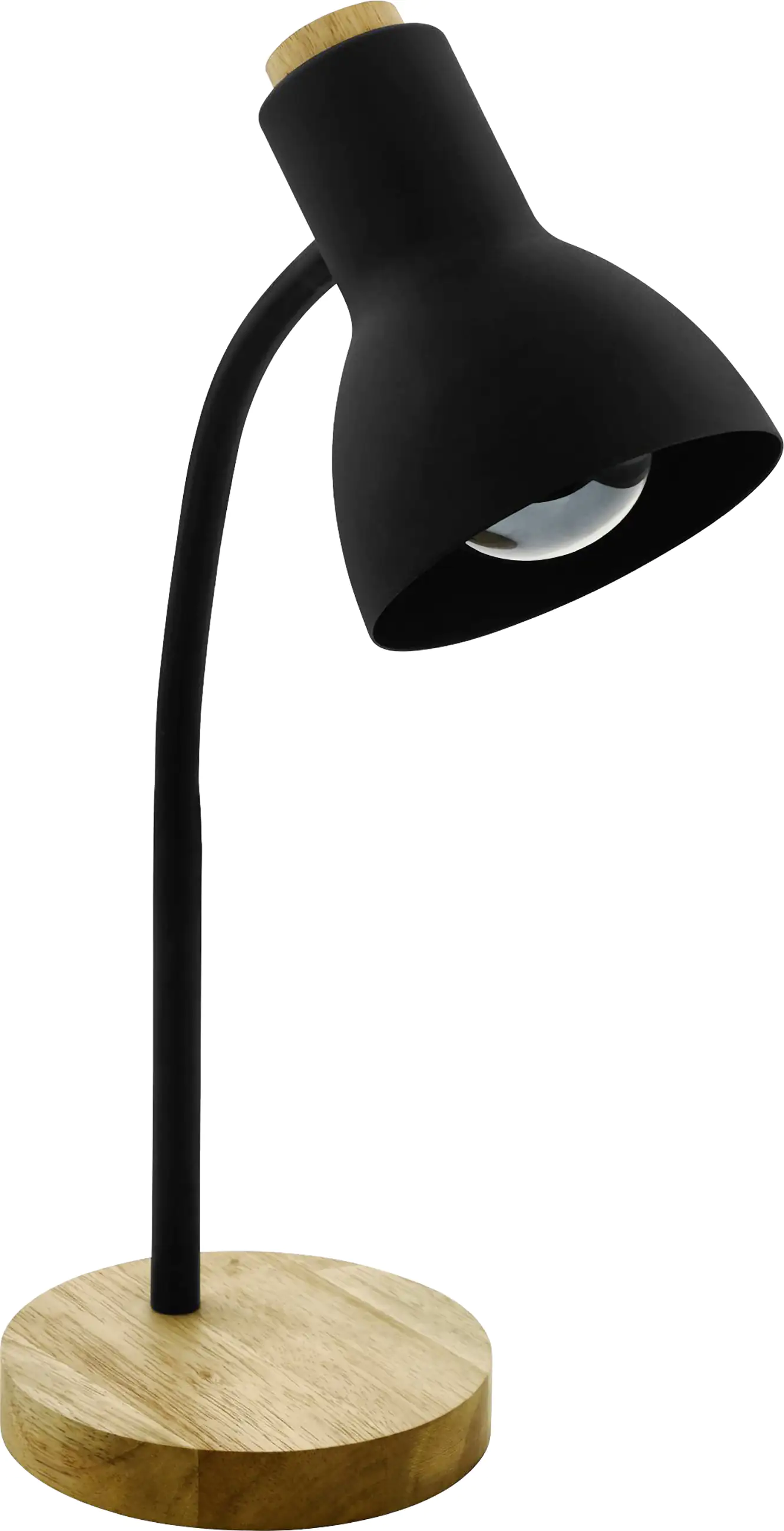 Eglo Tischleuchte Veradal schwarz Holz 49 x 12,5 cm E27