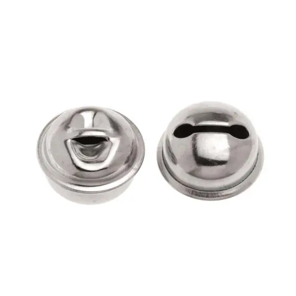Glorex Rollenglöckchen 15 mm silberfarben, 8 Stück