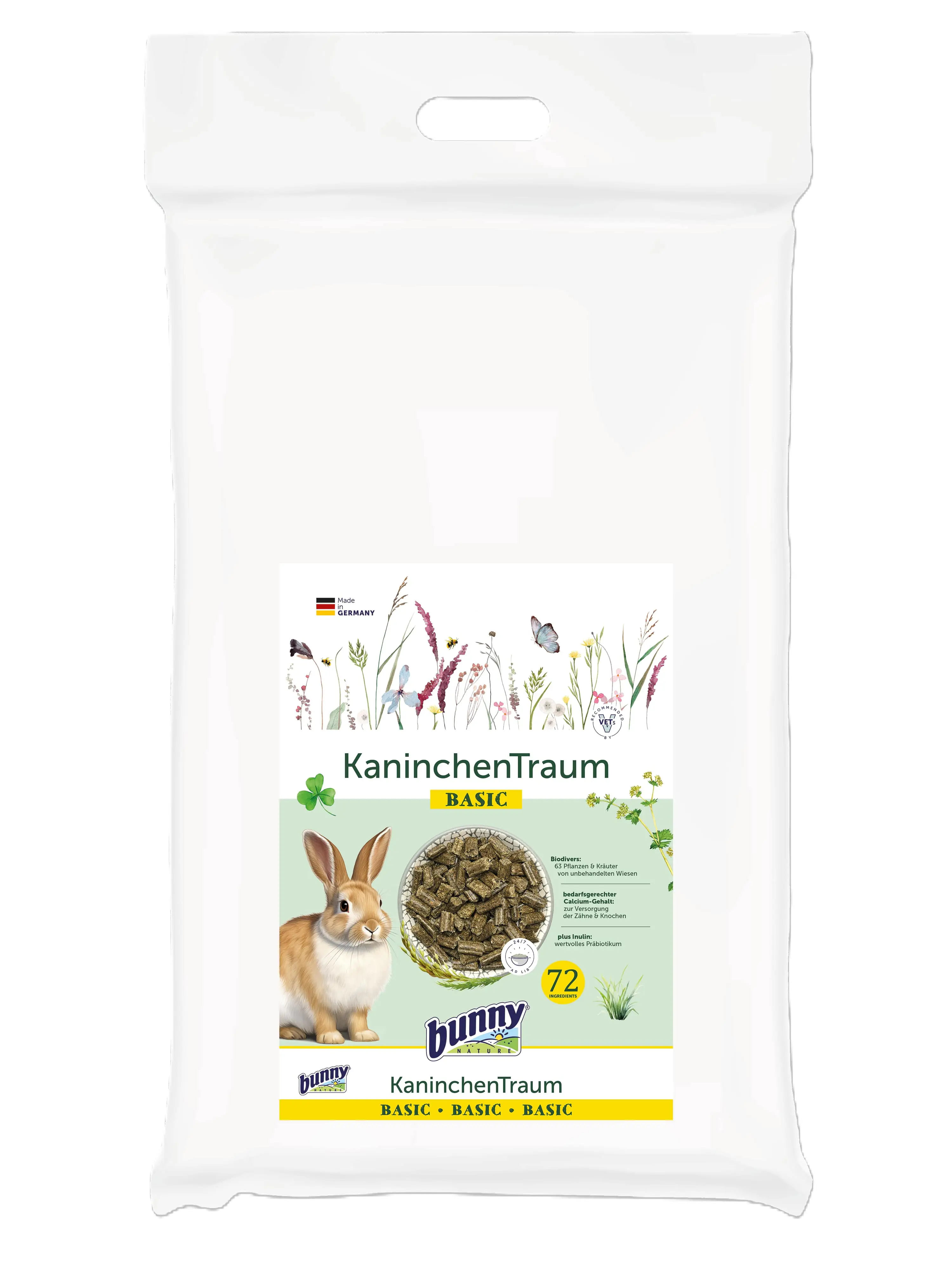 bunny KaninchenTraum BASIC 4kg für Zwergkaninchen ab dem 6. Lebensmonat