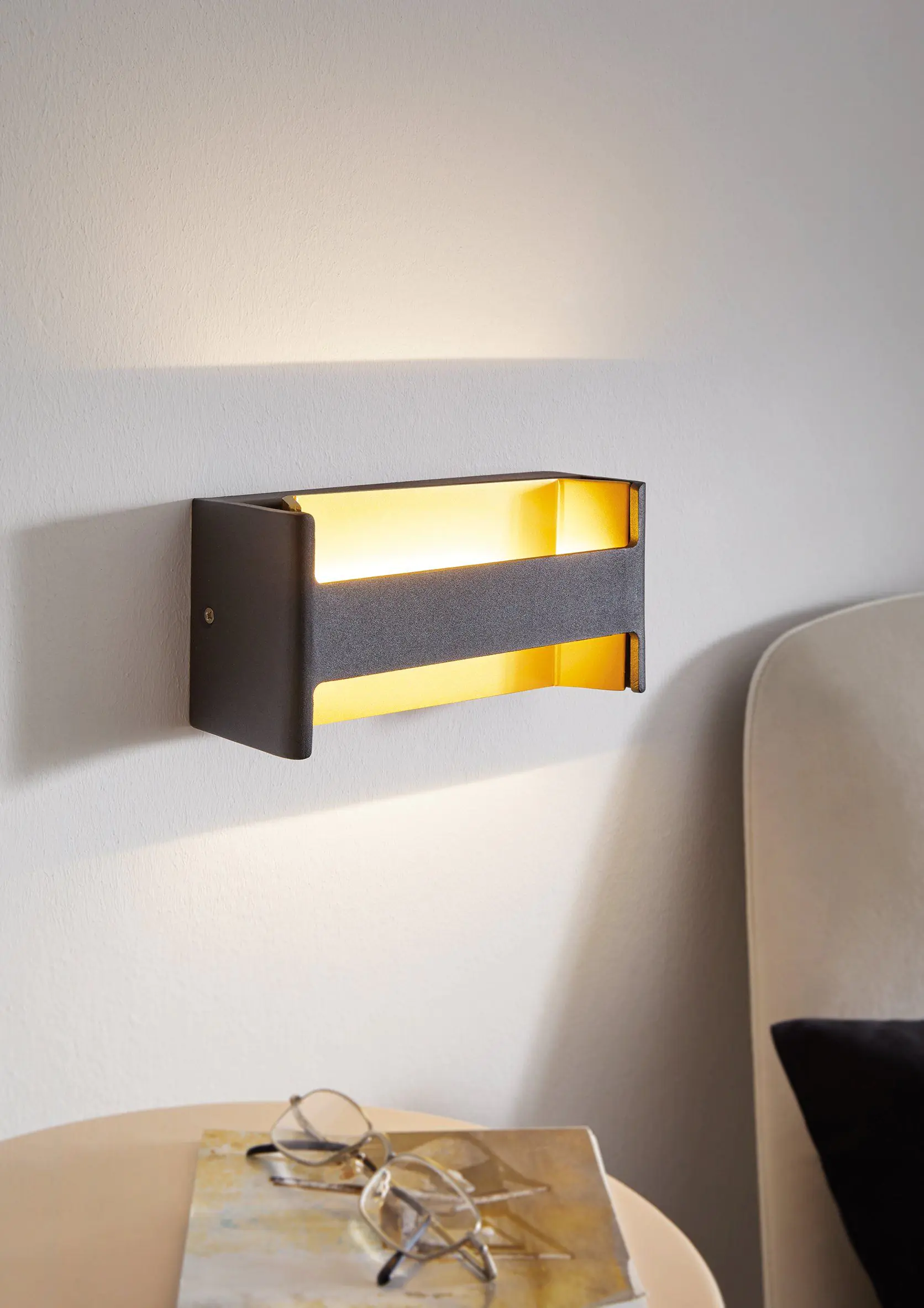 Eglo LED Wandleuchte Felinoche 22 x 10 cm Up & Down warmweiß