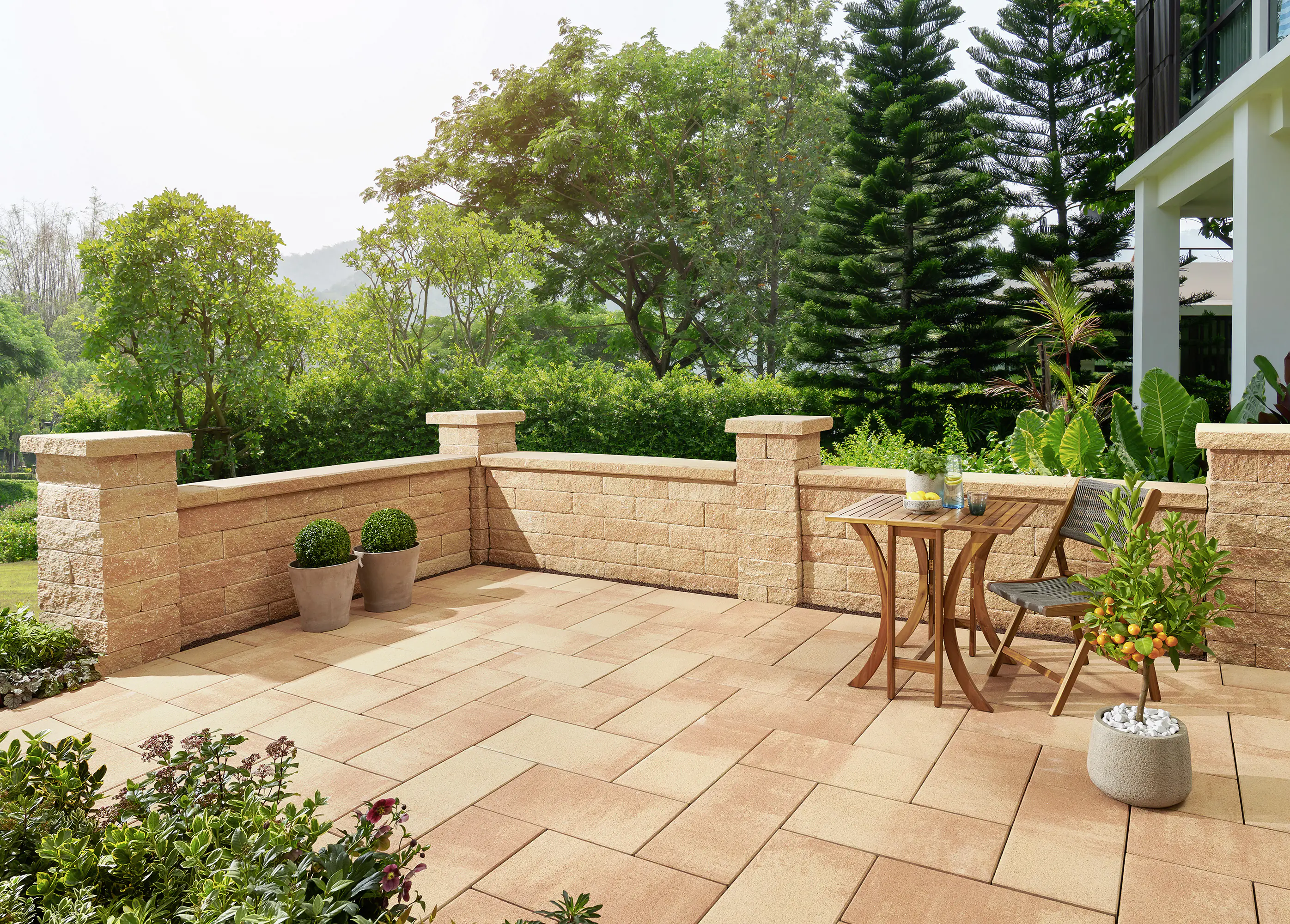 Kann Bruchsteinmauer Pfeilerabdeckung 47,2 x 47,2 x 8 cm sandsteinfarben Kann Bruchsteinmauer Pfeilerabdeckung 47,2 x 47,2 x 8 cm sandsteinfarben