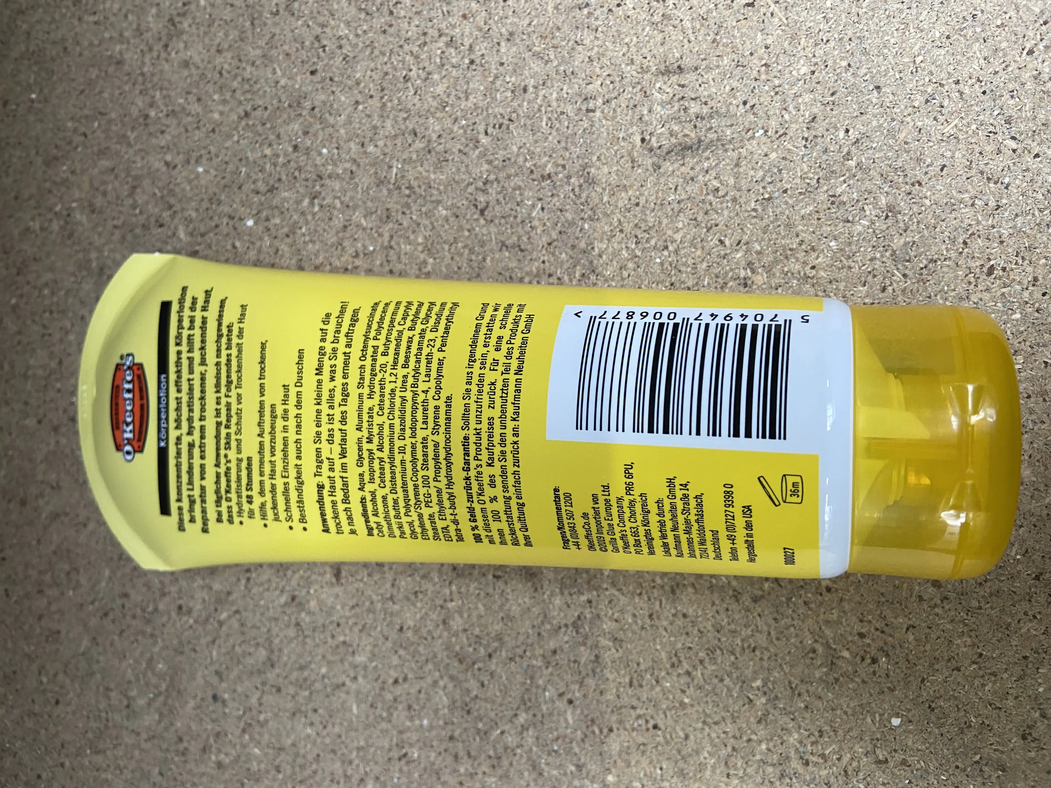 O`Keeffe`s Körperlotion Skin Repair für extrem trockene, juckende Haut