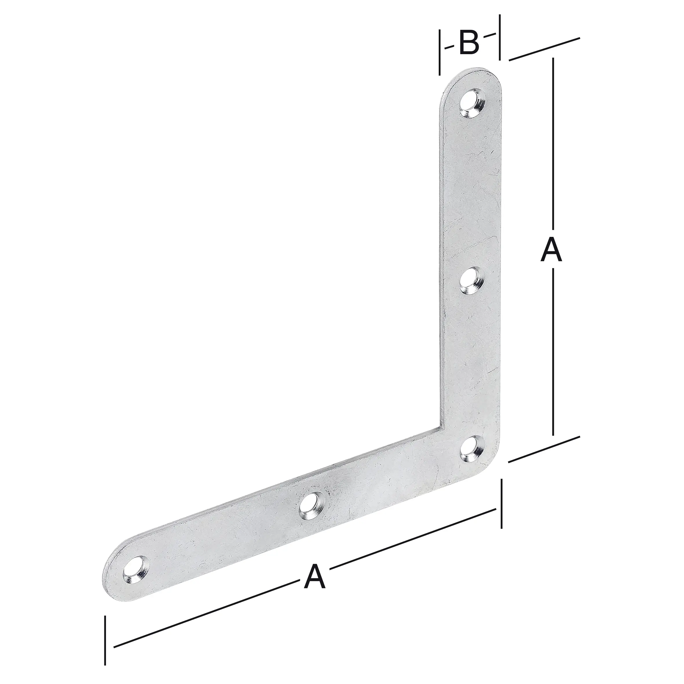 Vormann Eckwinkel verzinkt 120 x 20 mm