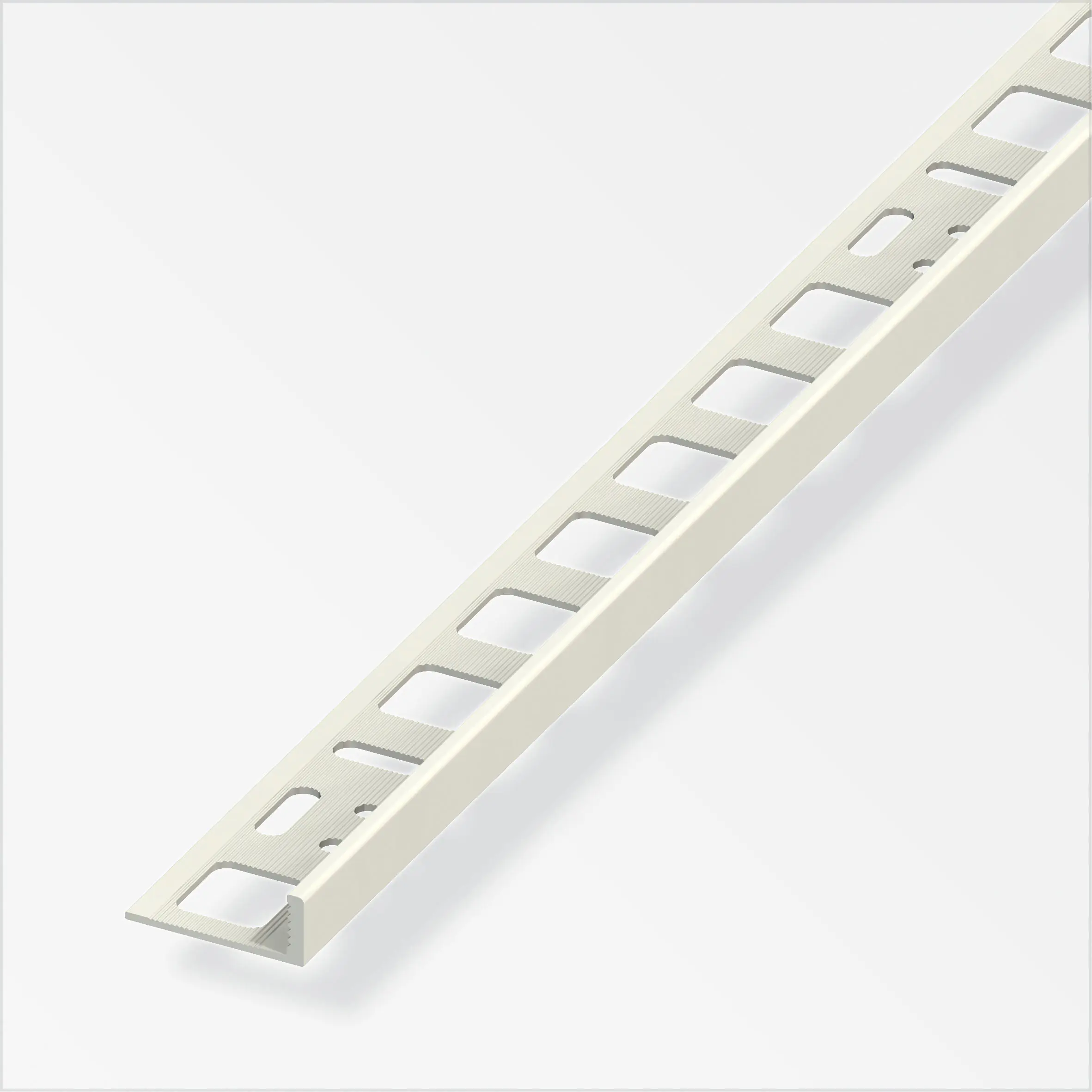 alfer Winkelprofil PVC glatt jasmin