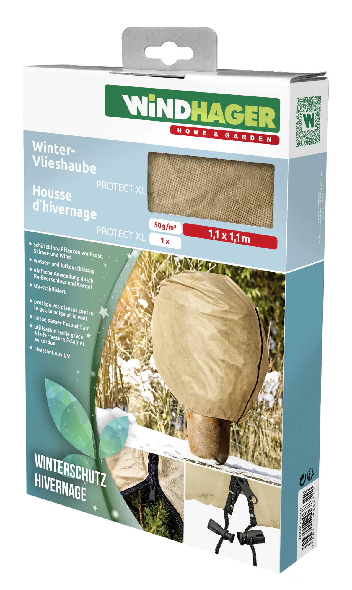 Windhager Vlieshaube Protect XL 1,1 x 1,1 m beige