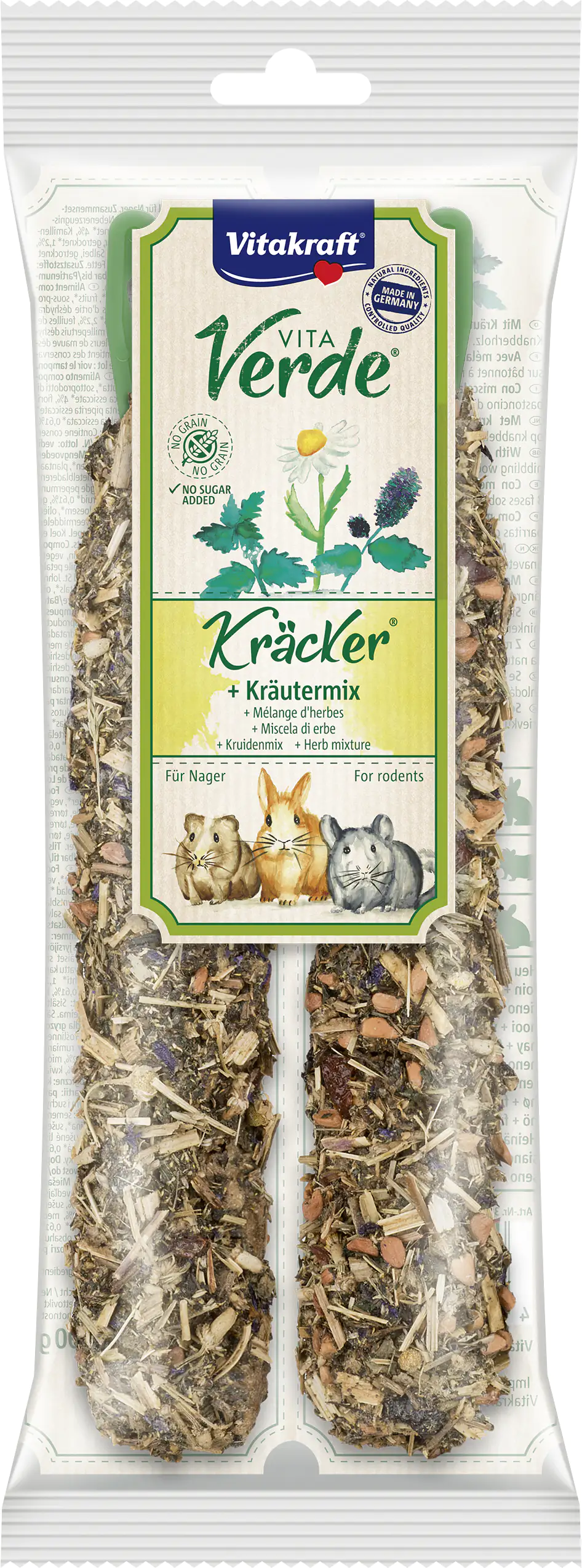 Vitakraft VitaVerde® Kräcker Kräutermix NA 2 Stück / 80 g Vitakraft VitaVerde® Kräcker Kräutermix NA 2 Stück / 80 g