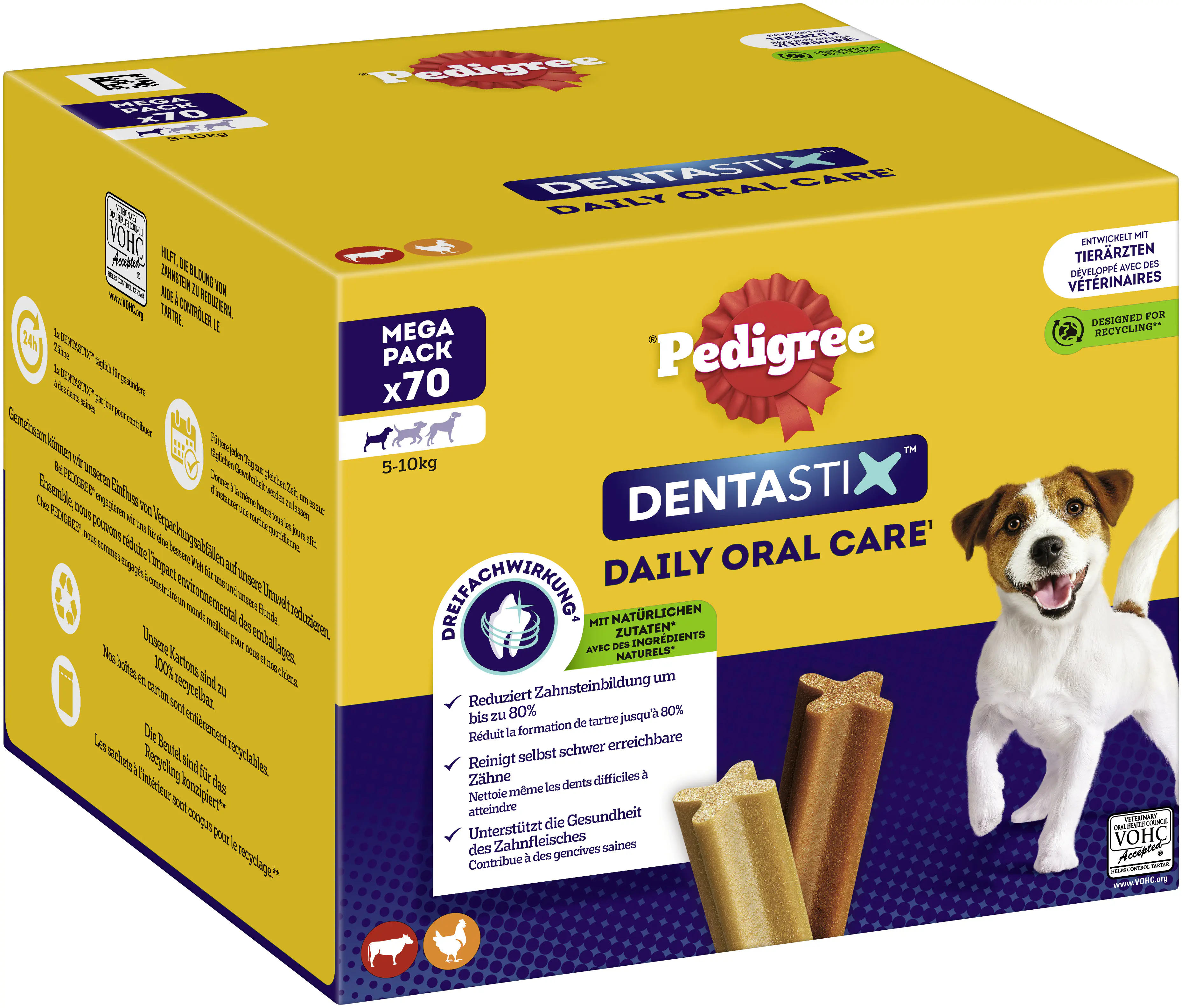 Pedigree Dentastix Adult Daily Oral Care Hundesnack 70 Stück