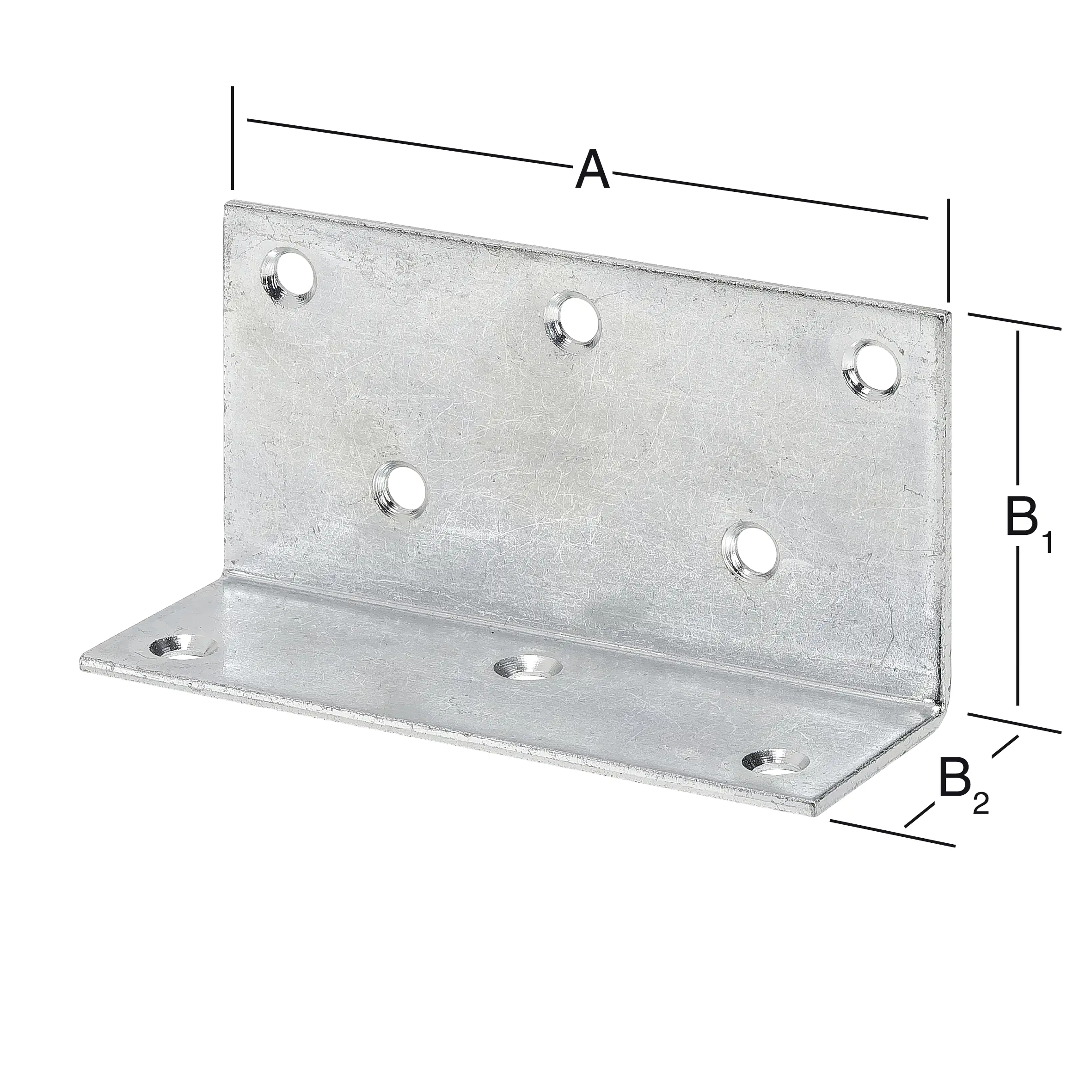 Vormann Breitwinkel verzinkt 115 x 60/40 mm