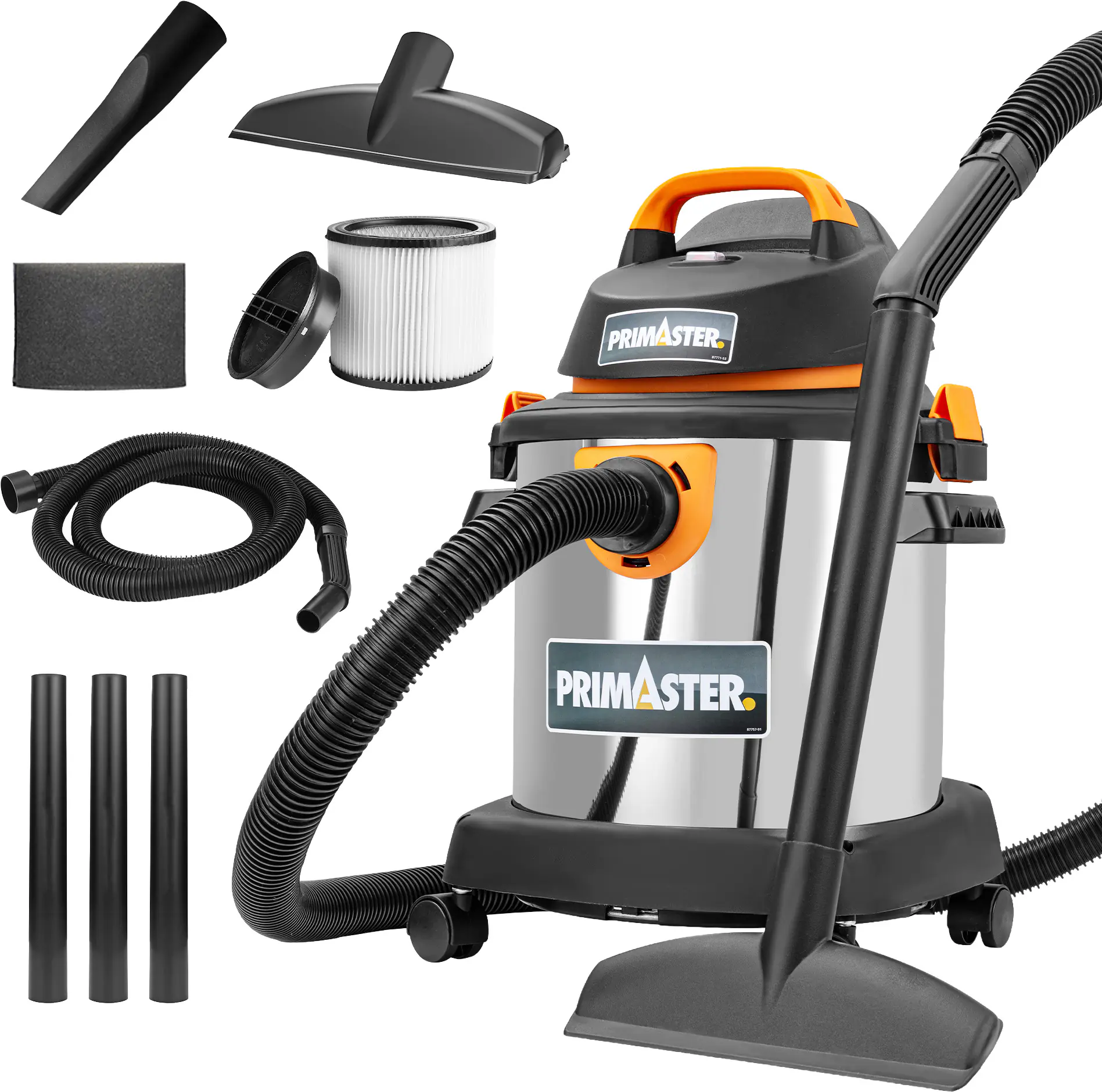 Primaster Nass-Trockensauger Super 20 l 1400 W 20 l Edelstahl