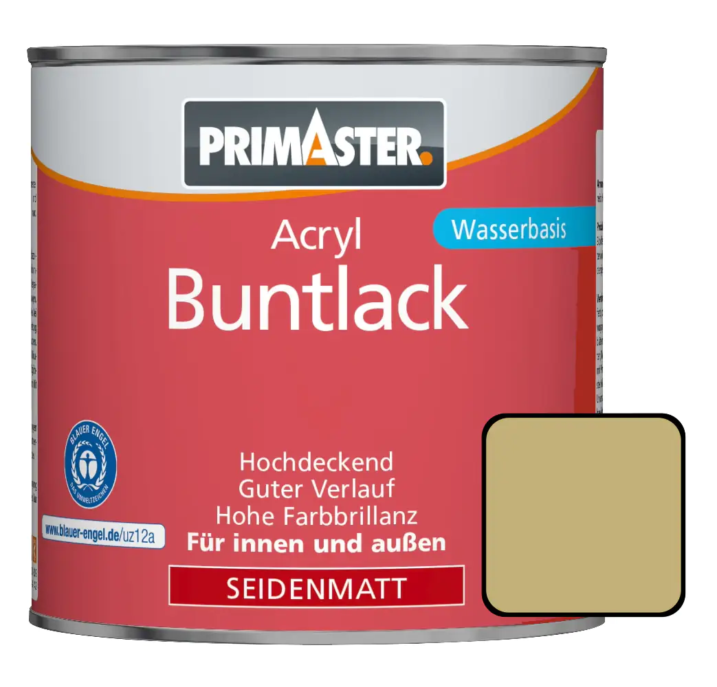 Primaster Acryl Buntlack RAL 1001 750 ml beige seidenmatt