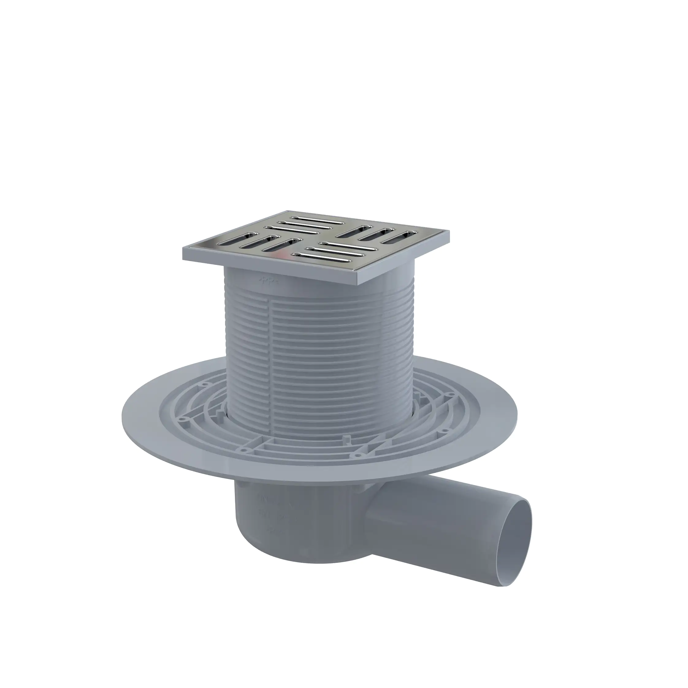 TrendLine Bodenablauf 10 x 10 cm waagerechter Ablauf