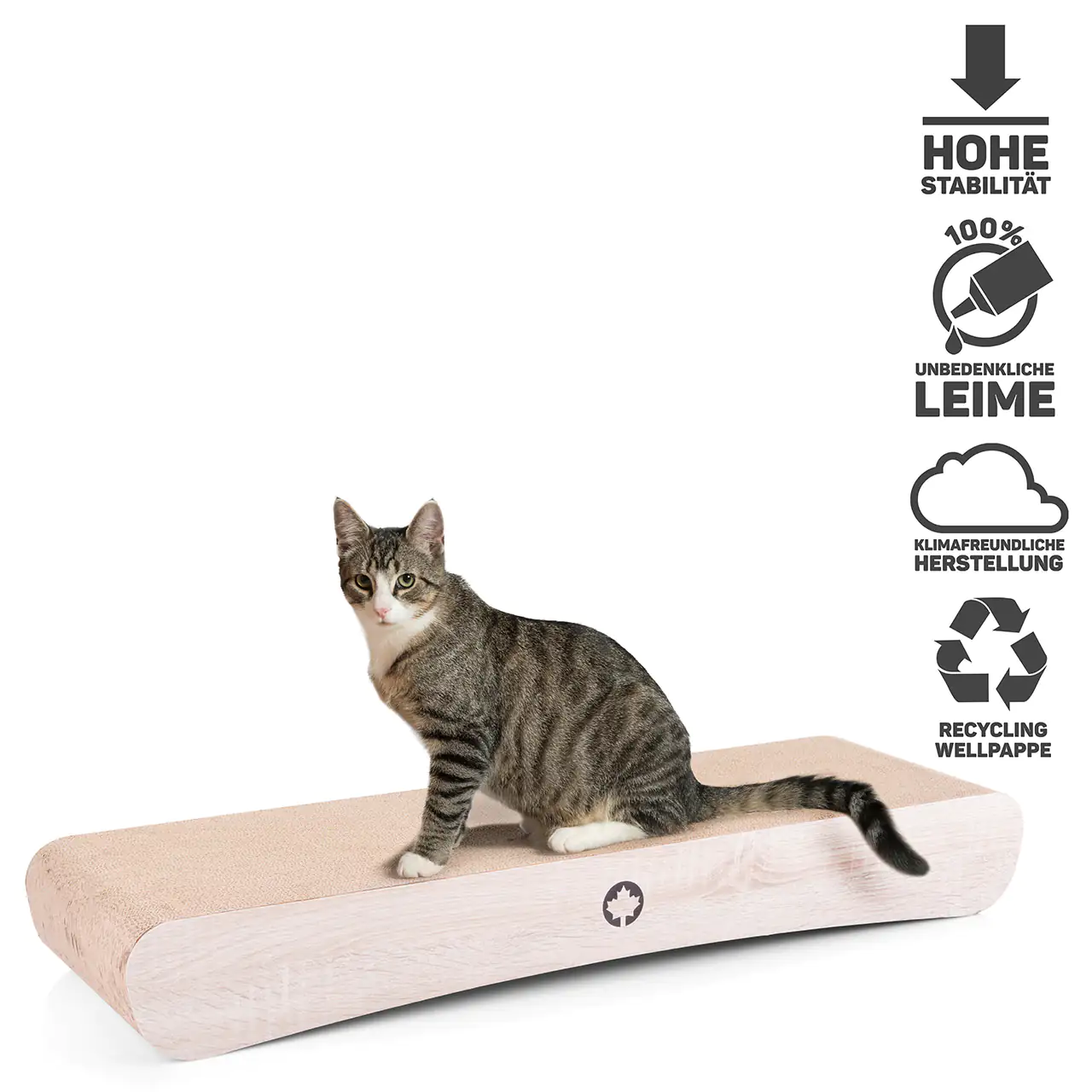 4038374101081_4 CanadianCat Kratzbrett Jumbo Wave XXL L 86 x B 27 x H 11,5 cm natur