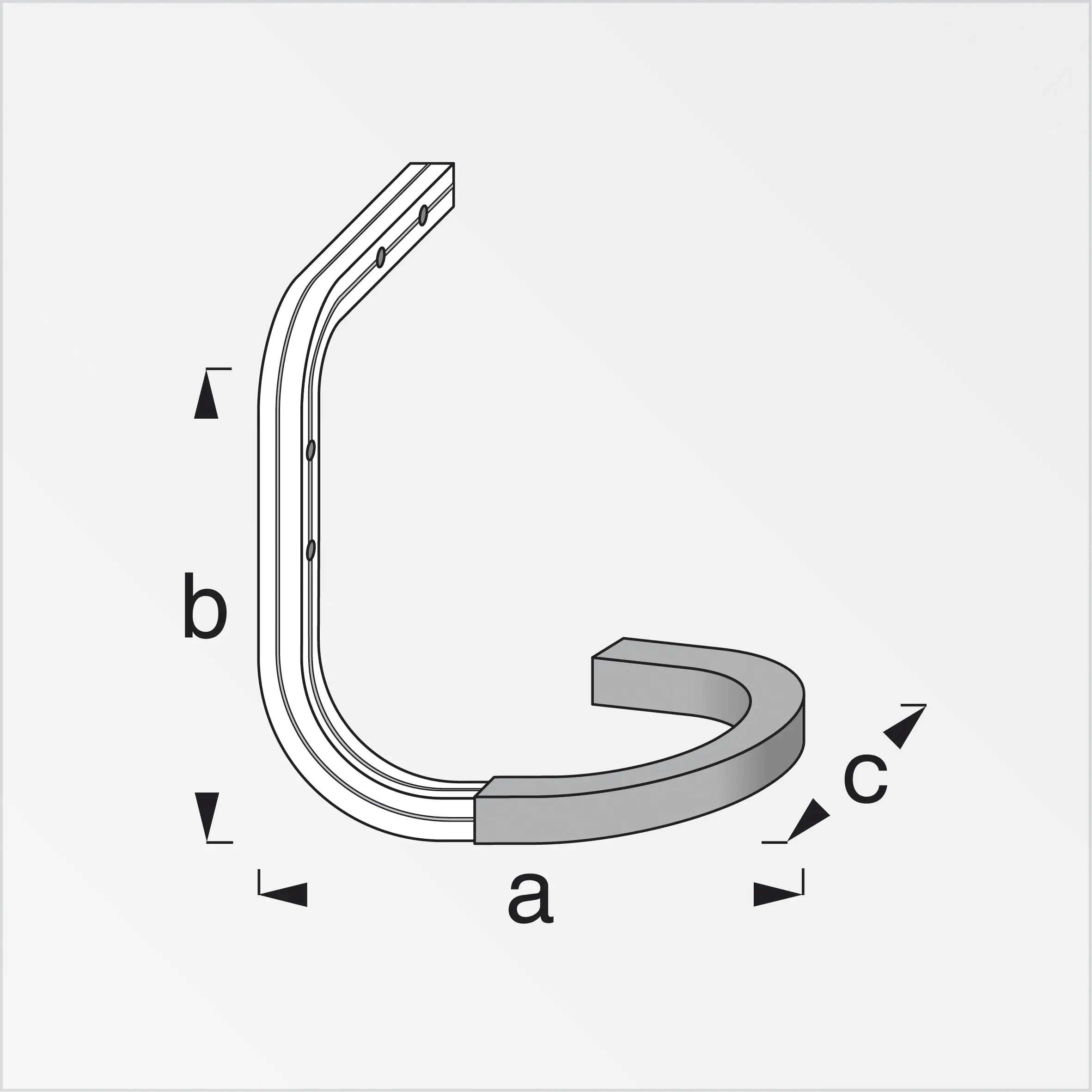 alfer Wand- und Decken-Fahrradhaken, gummiert 150 x 150 x 120 mm rot gummie