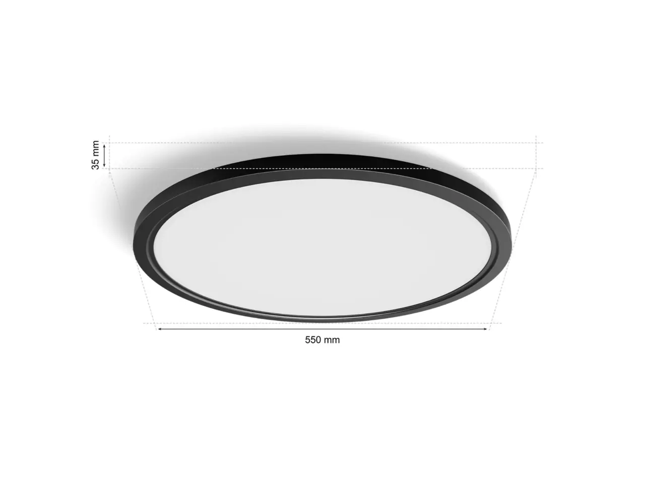 Philips Hue LED Deckenleuchte Tento + Wandschalter rund schwarz 55 x 55 cm RGB  Philips Hue LED Deckenleuchte Tento + Wandschalter rund schwarz 55 x 55 cm RGB