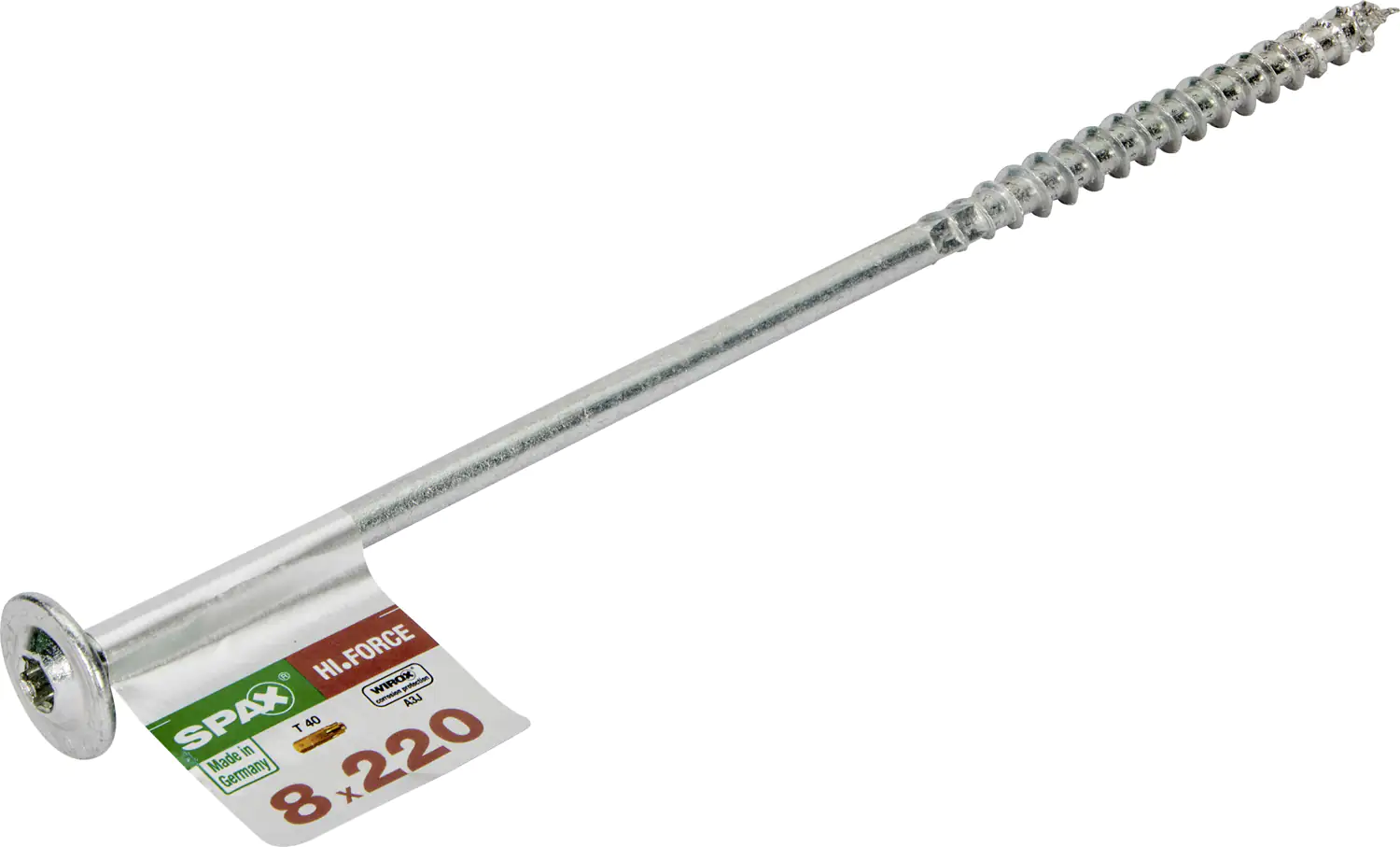 Spax Holzbauschrauben 8.0 x 220 mm TX 40 - 1 Stk. Spax Holzbauschrauben 8.0 x 220 mm TX 40 - 1 Stk.
