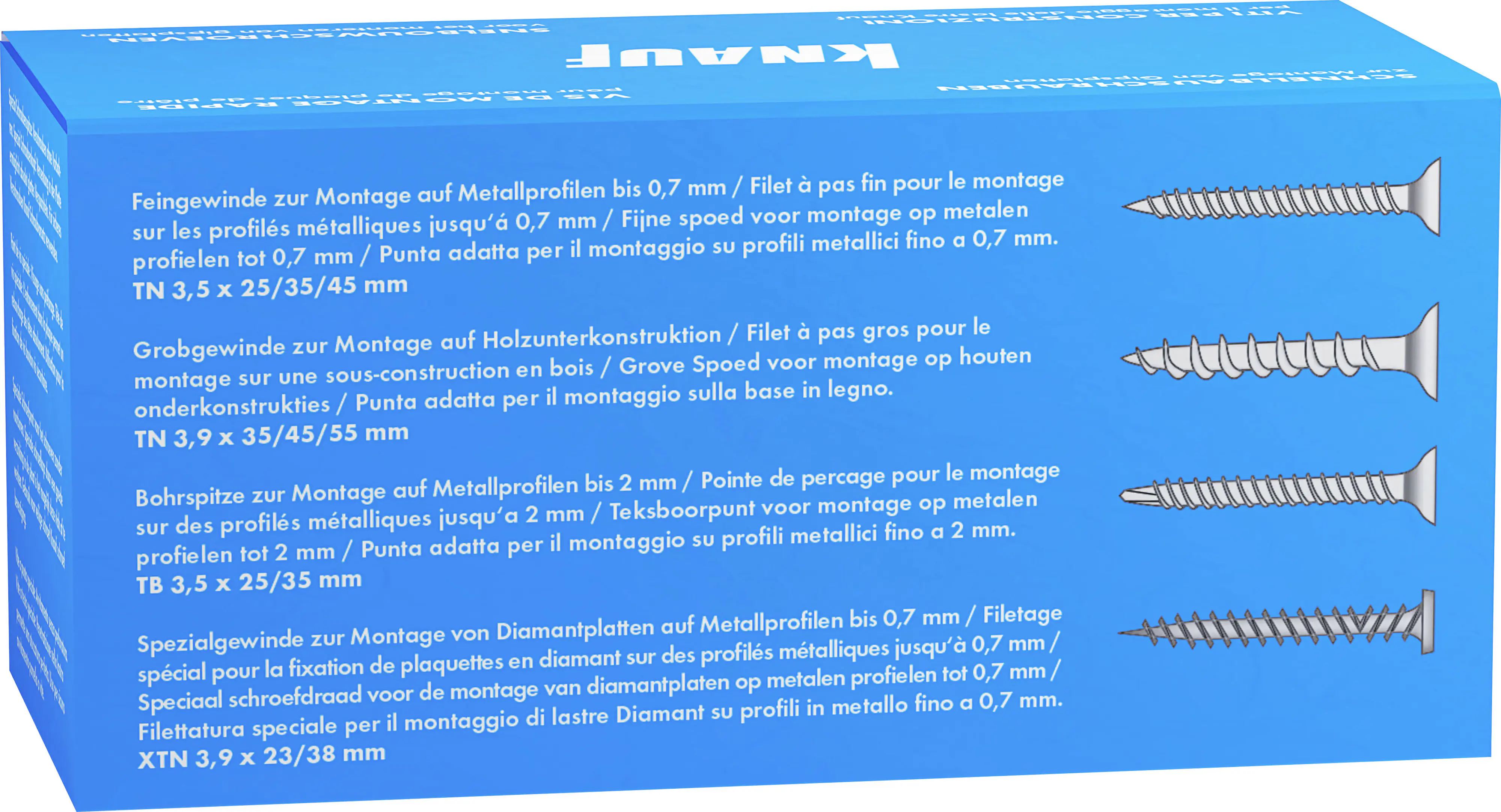 Knauf Schnellbauschrauben 3,9 x 35 mm, PH 1, 250 Stück