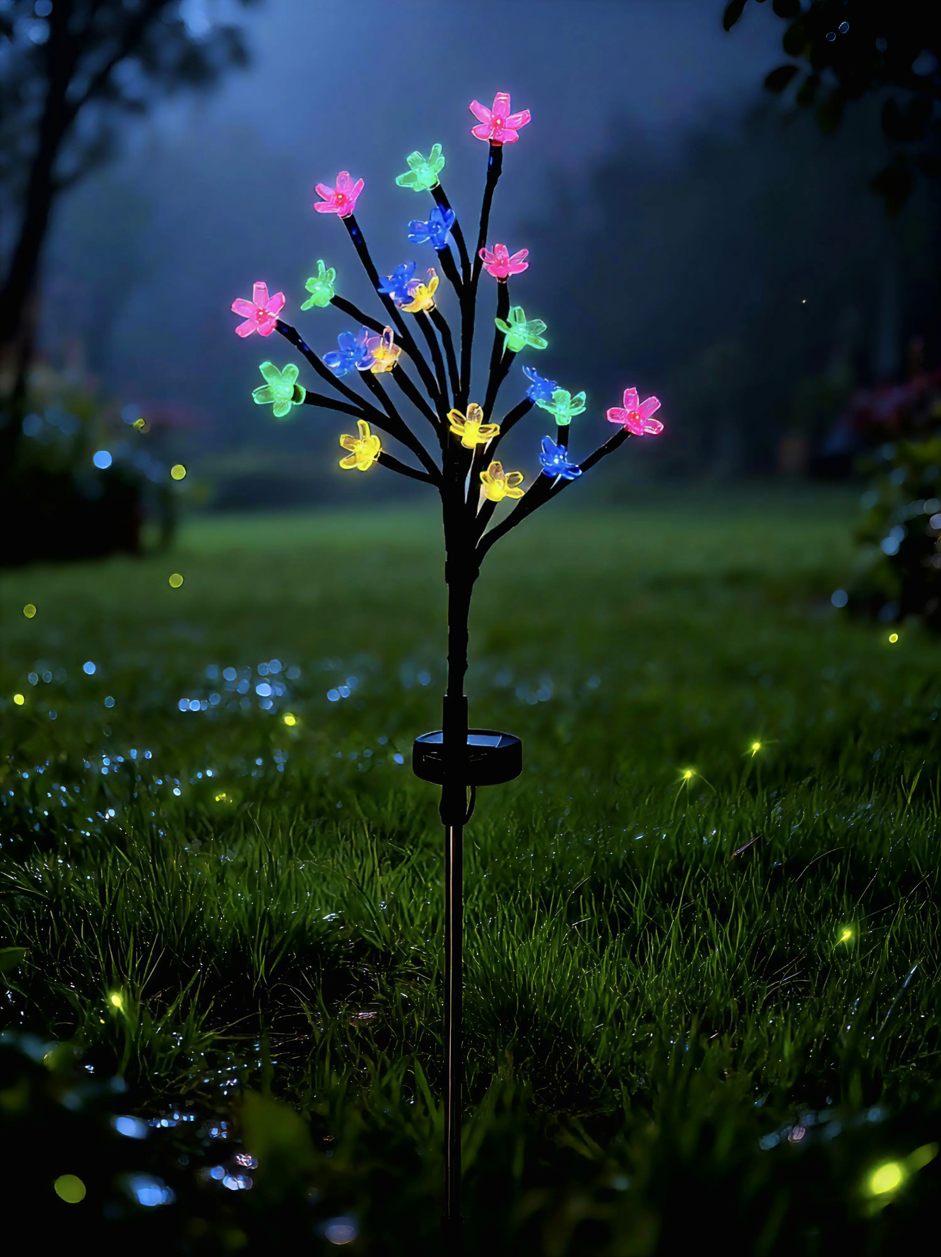 Dapo LED Solarstecker Wiesenblumen bunt