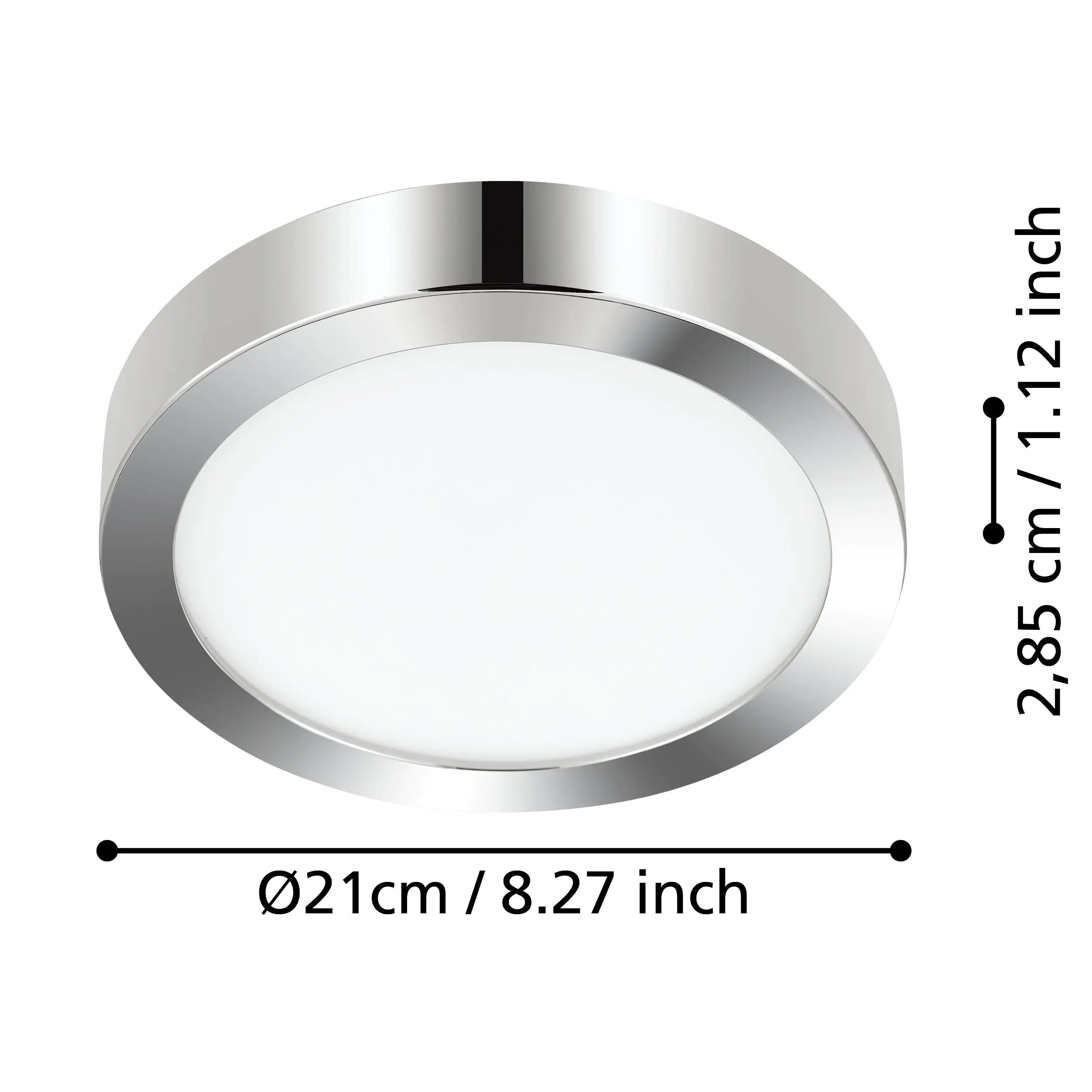 Eglo LED Aufbauleuchte Fueva 5 chrom Ø 28,5 cm neutralweiß Eglo LED Aufbauleuchte Fueva 5 chrom Ø 28,5 cm neutralweiß