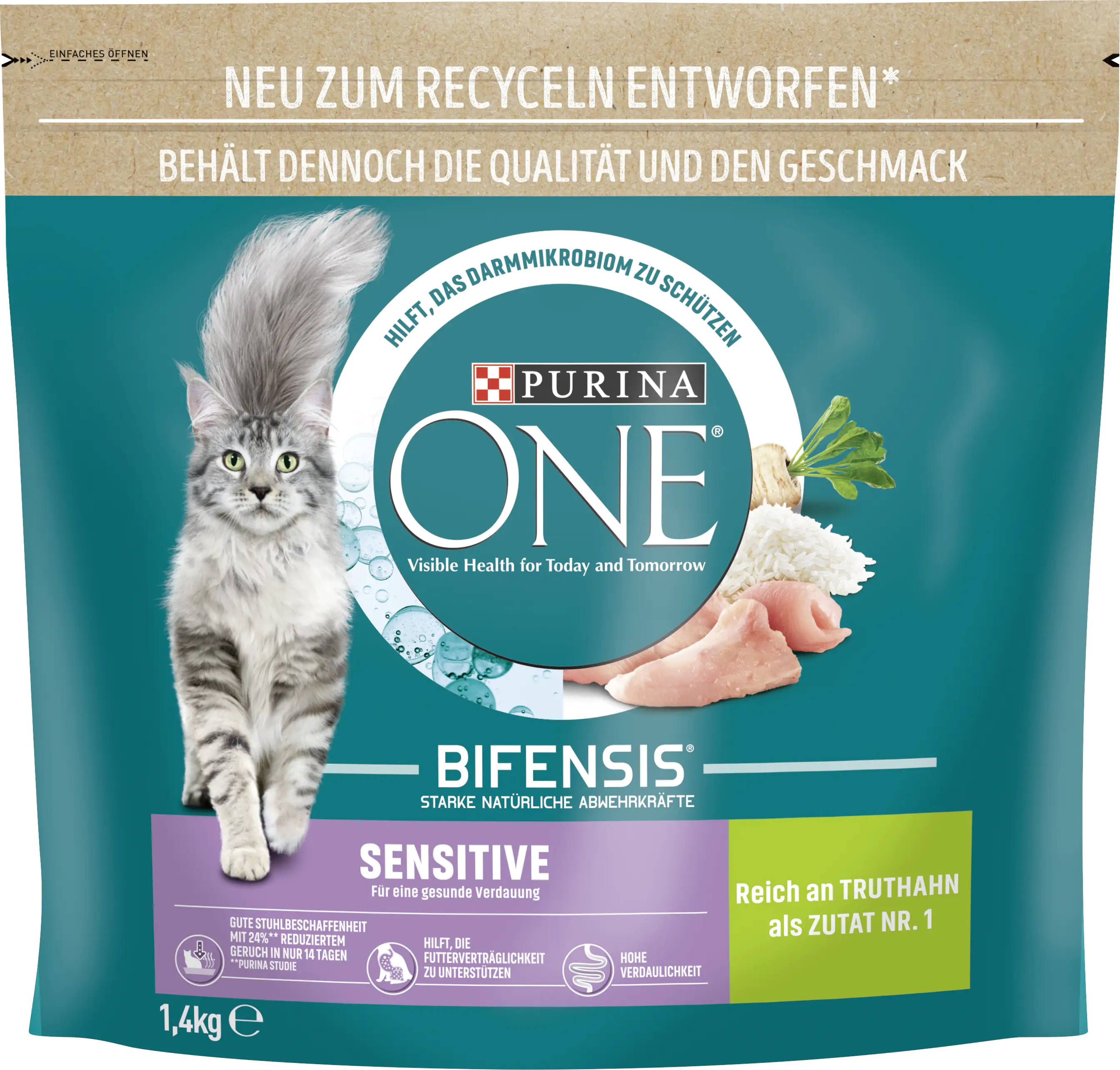 Purina One Katzenfutter Sensitive reich an Truthahn 1,4 kg Purina One Katzenfutter Sensitive reich an Truthahn 1,4 kg