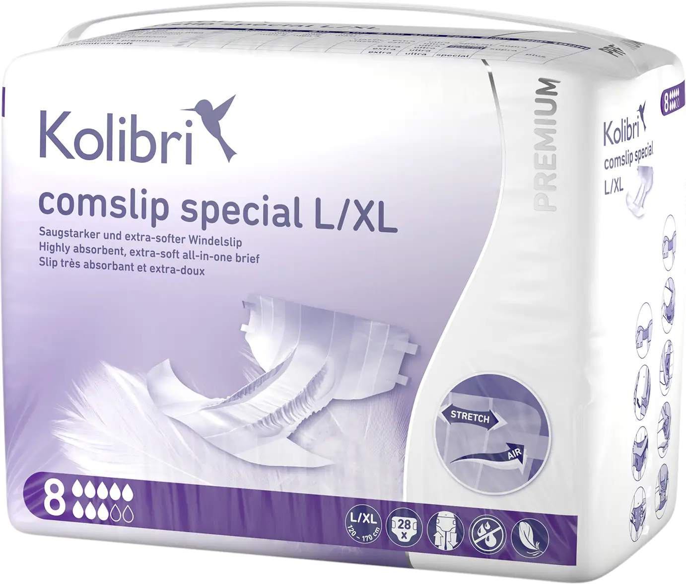 Kolibri Windelslip comslip special Premium Größe XL