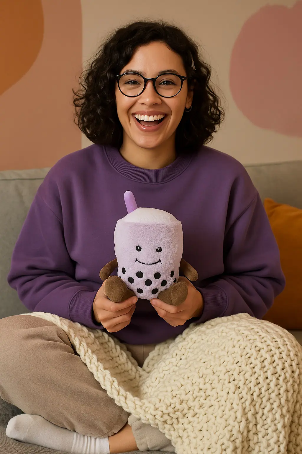 Warmies Wärmekuscheltier Bubble Tea lila Warmies Wärmekuscheltier Bubble Tea lila